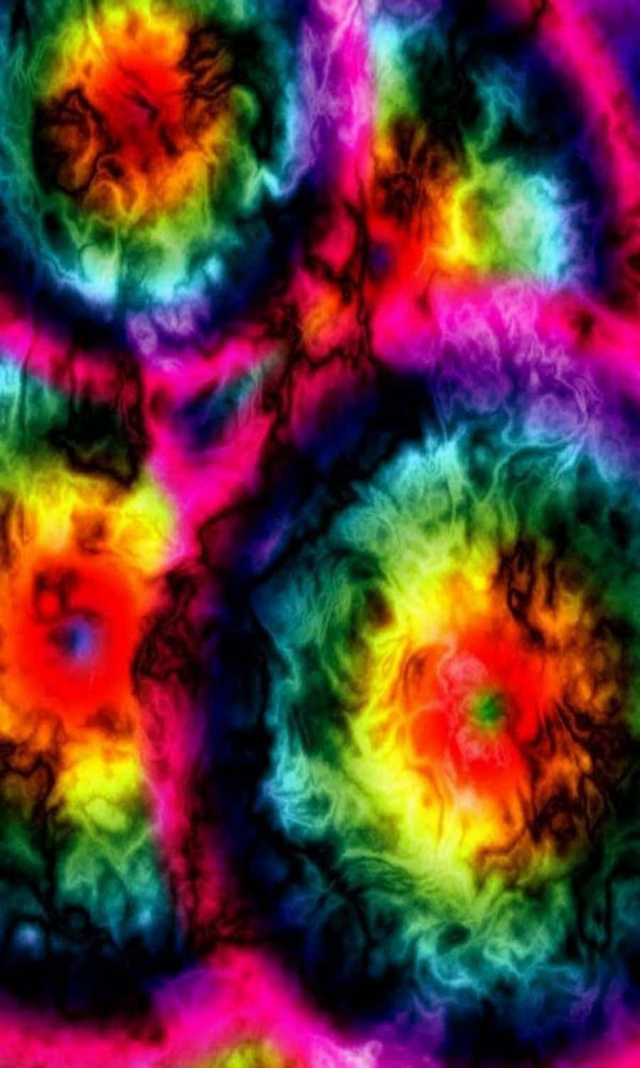 Pretty Tie Dye Colorful Wallpaper