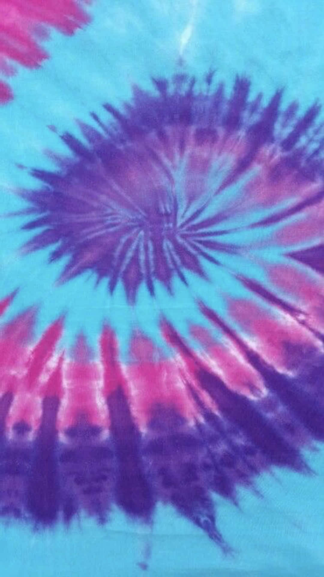 Bellissimosfondo Tie Dye In Tonalità Di Blu, Rosa E Stile Hippie. Sfondo