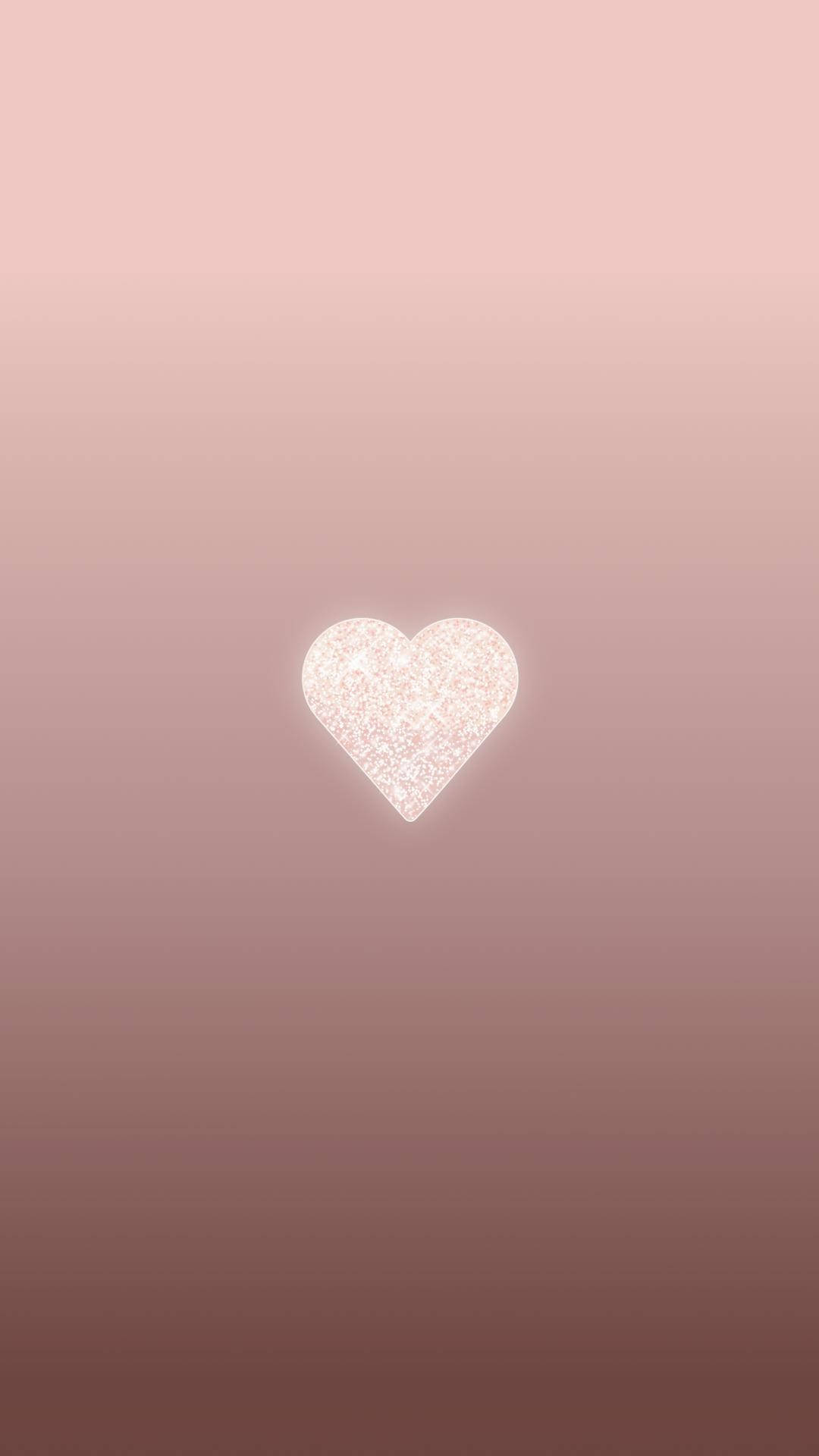 Pretty White Heart Lock Screen Wallpaper