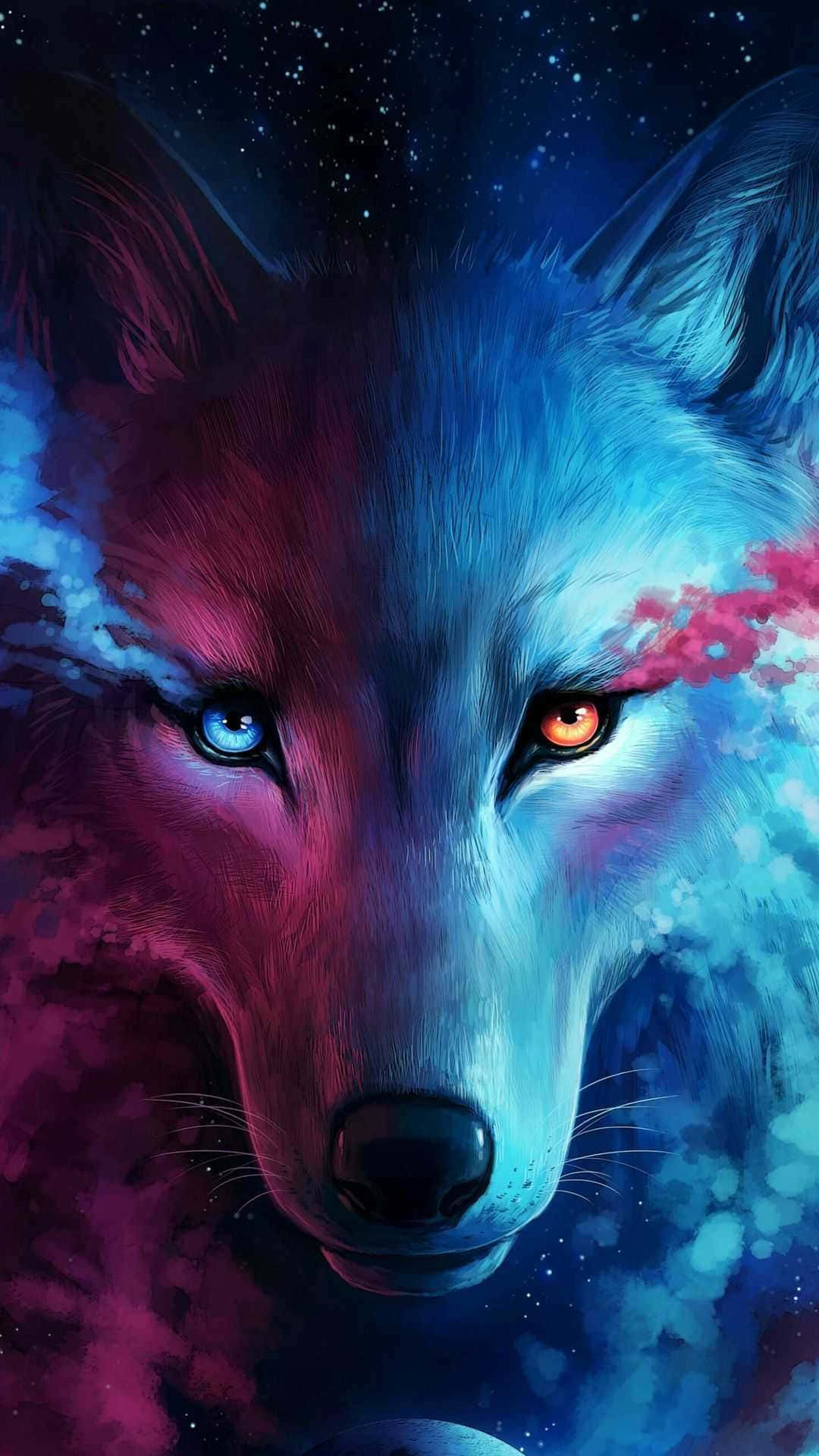 Red Ghost Wolf | Wallpaper