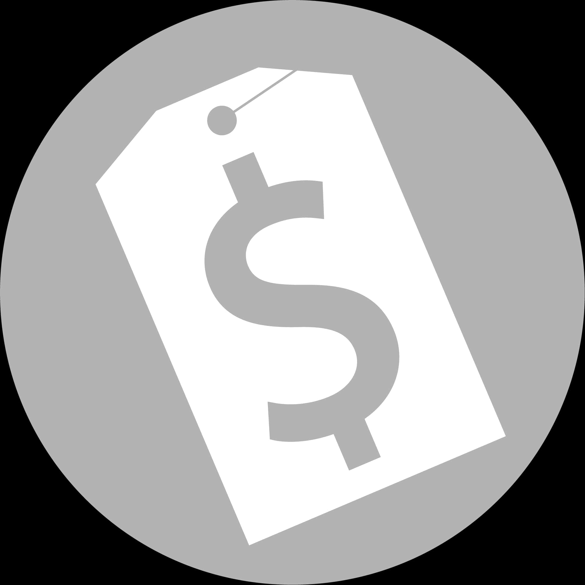Price Tag Icon Gray Background PNG