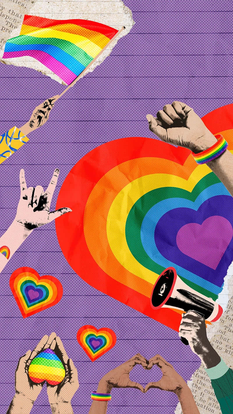 Pride Celebration Collage Artwork Wallpaper