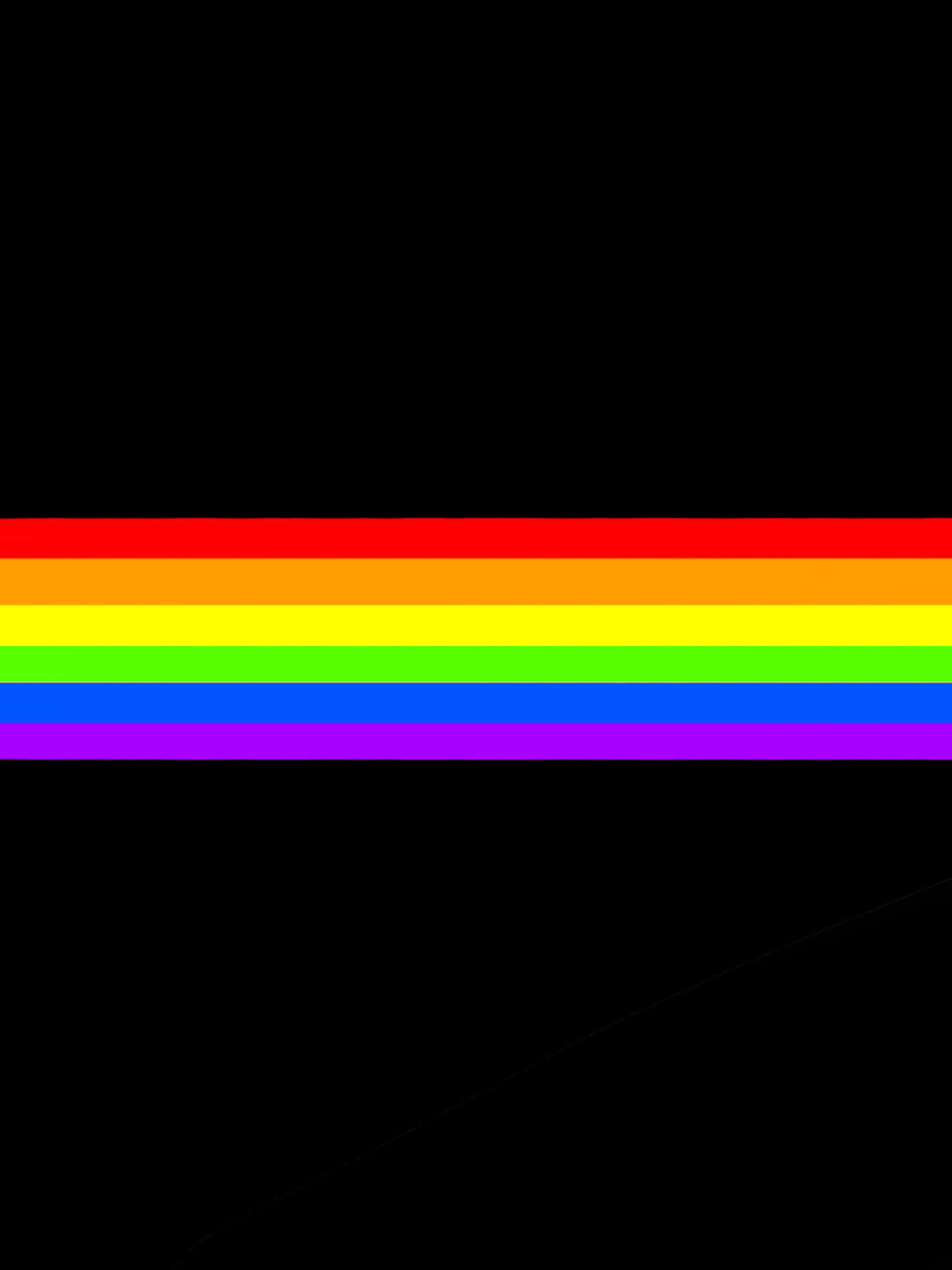 Rainbow Line Pride Desktop Wallpaper