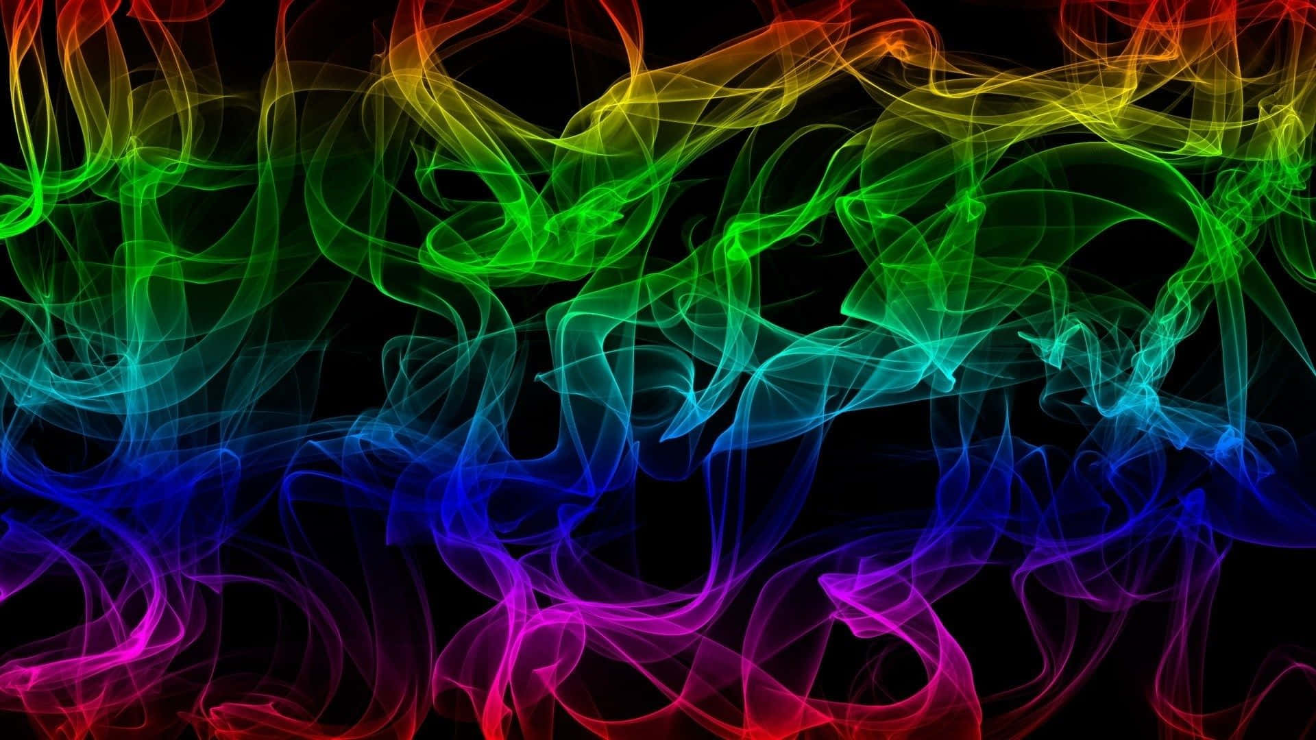 Rainbow Smoke Pride Desktop Wallpaper