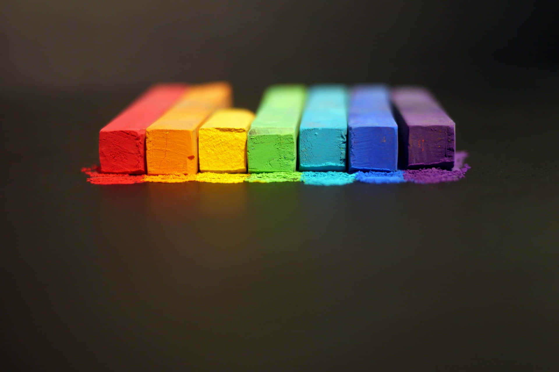Colored Crayons Pride Desktop Wallpaper