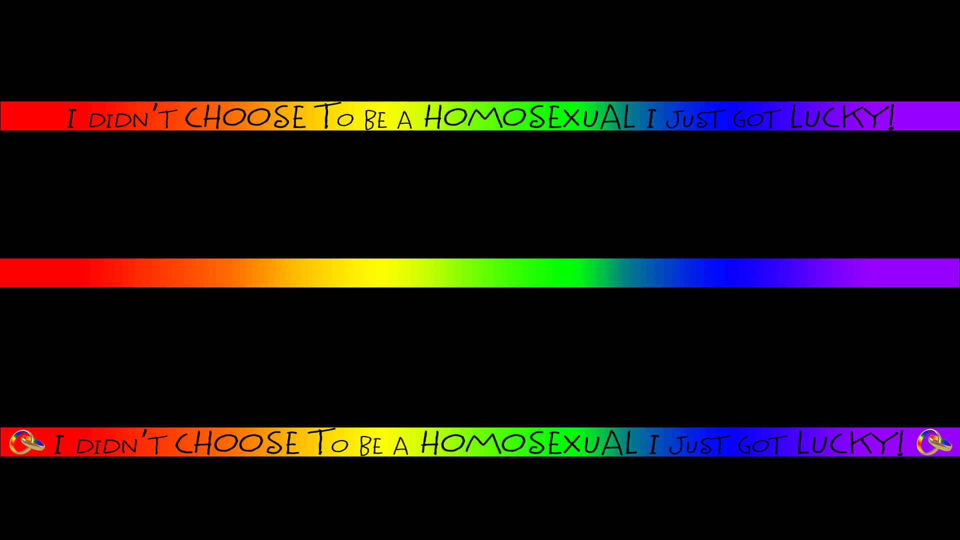 Quotes In Rainbow Lines Pride Desktop Wallpaper