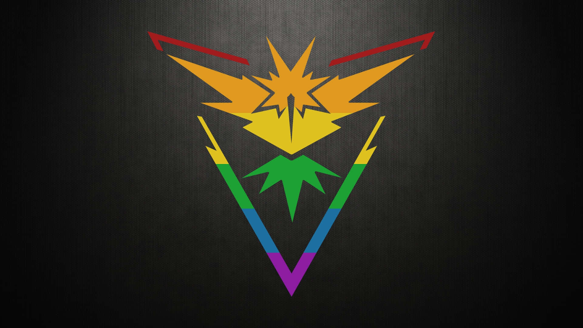 Zapdos Rainbow Logo Pride Desktop Wallpaper