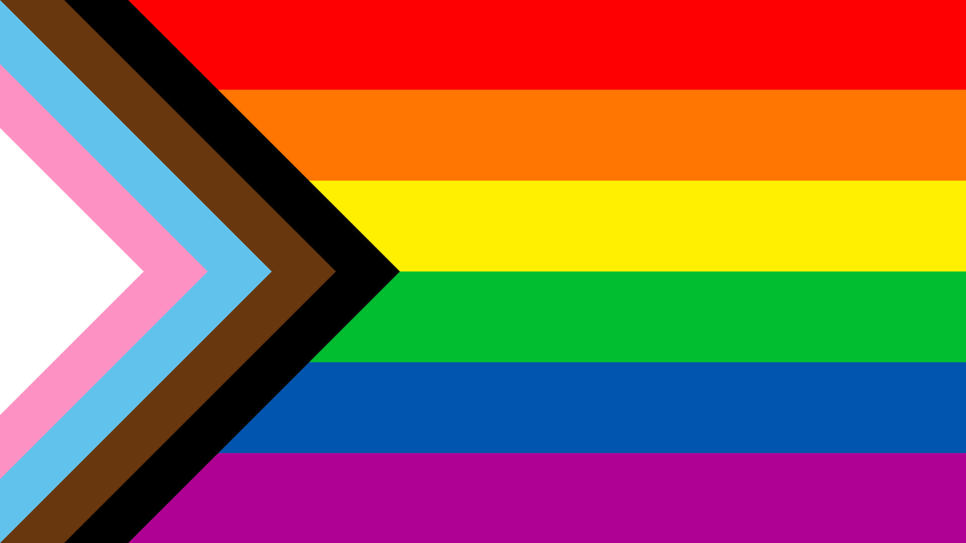 Fondode Escritorio Con La Bandera De Colores Del Arcoíris En Señal De Orgullo. Fondo de pantalla
