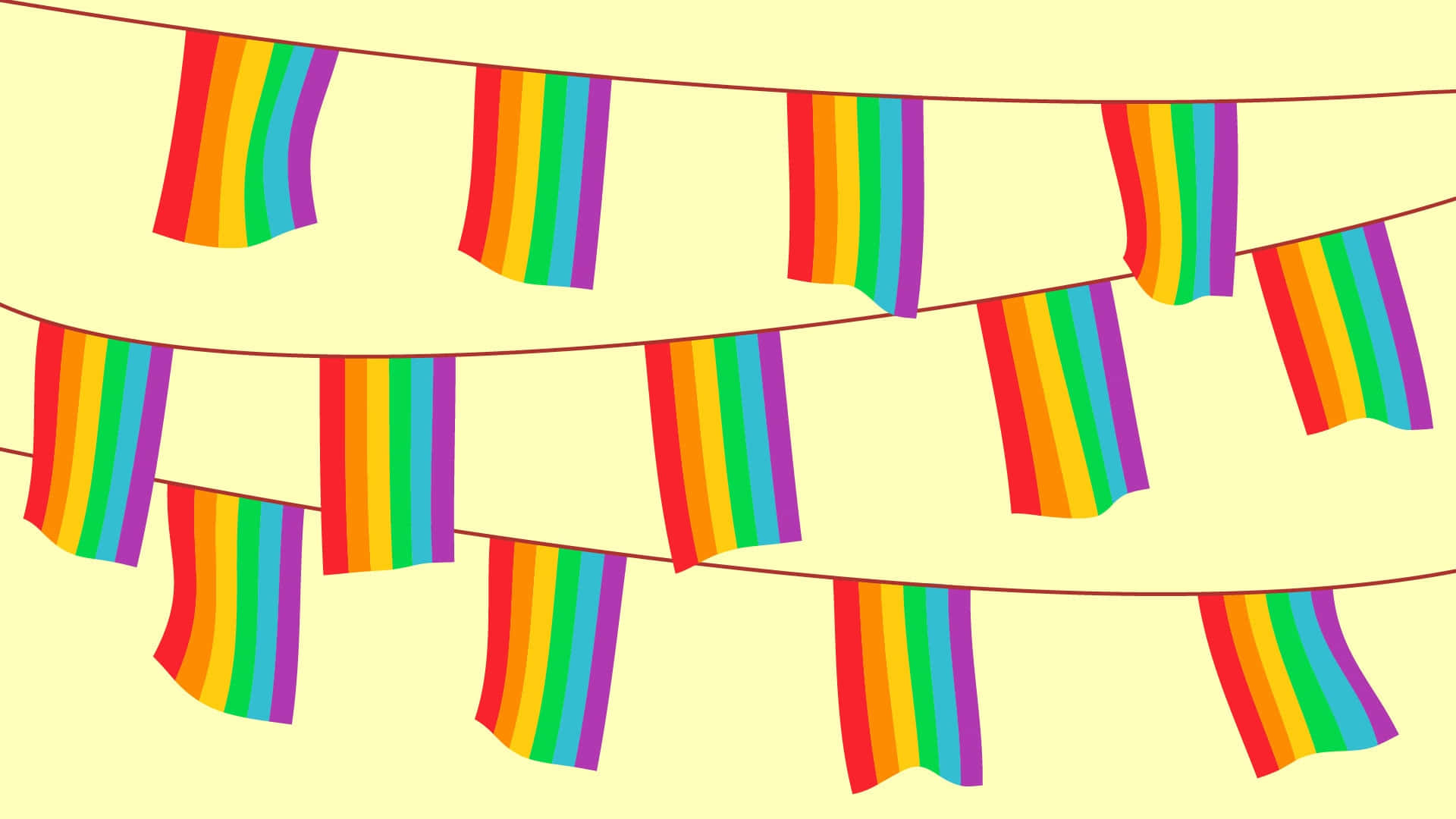Stingregenbogen-flaggen-pride-desktop Wallpaper