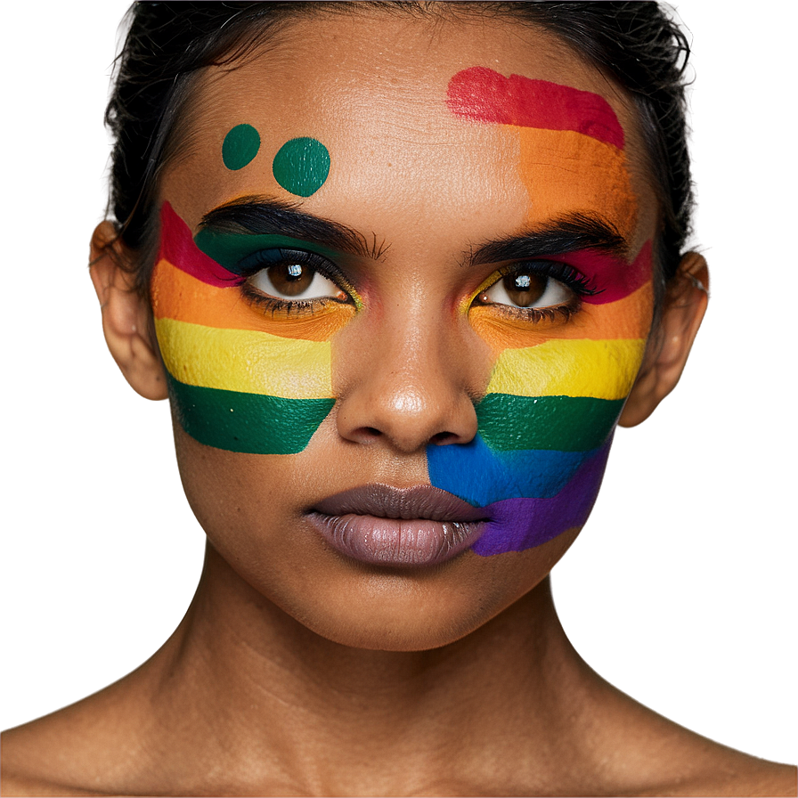 Pride Face Paint Png Sca PNG