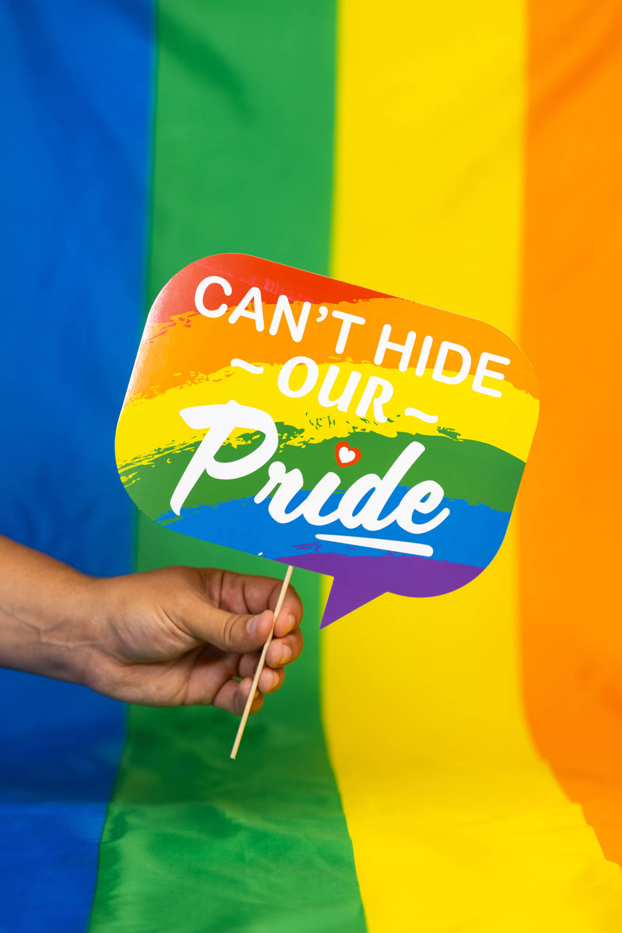 Pride Flag Booth Prop Wallpaper