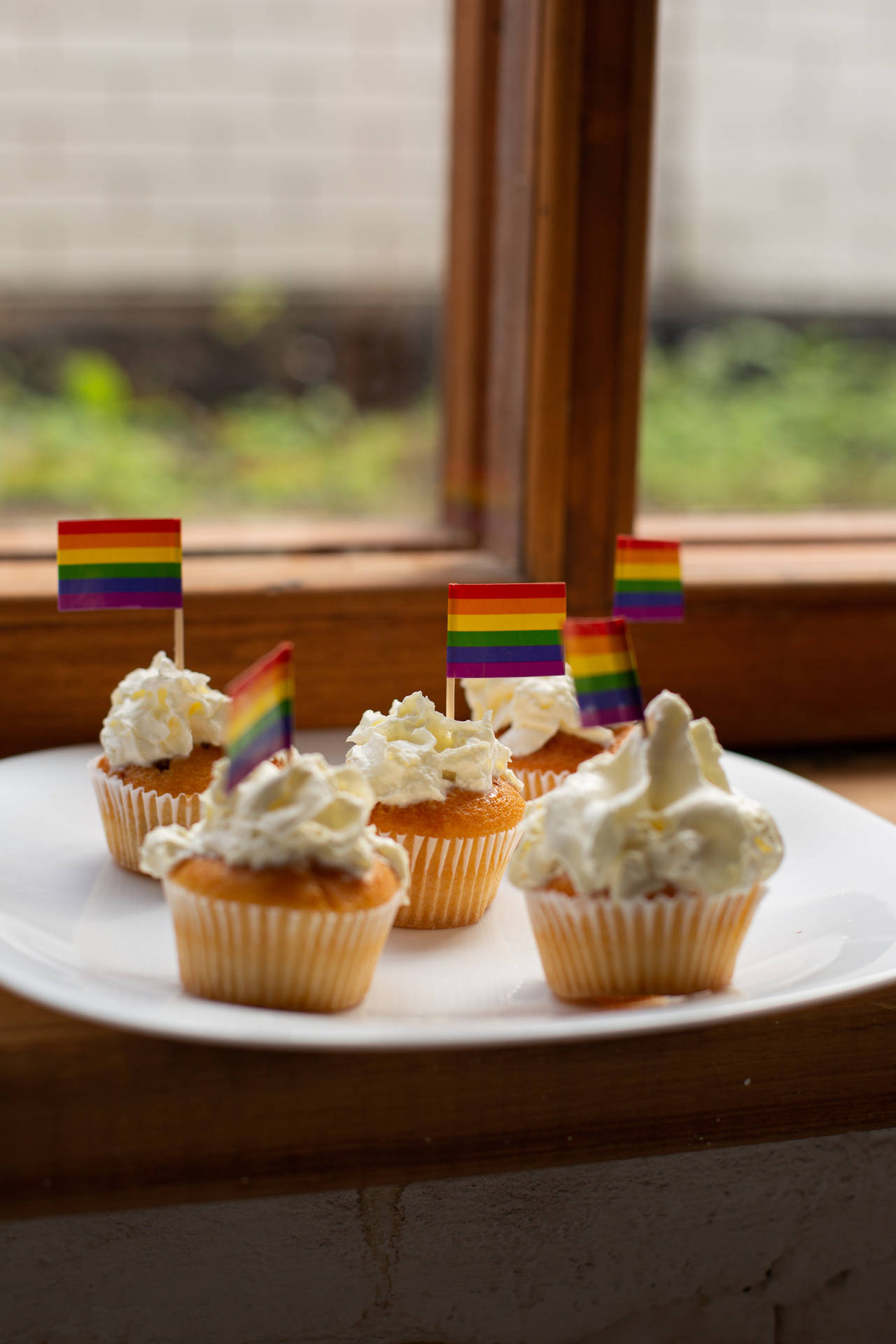 Pride Flag Cupcakes Wallpaper