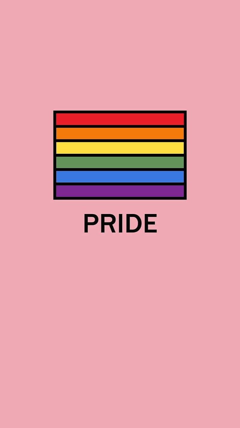 Pride Vlag Eenvoudige Achtergrond Achtergrond