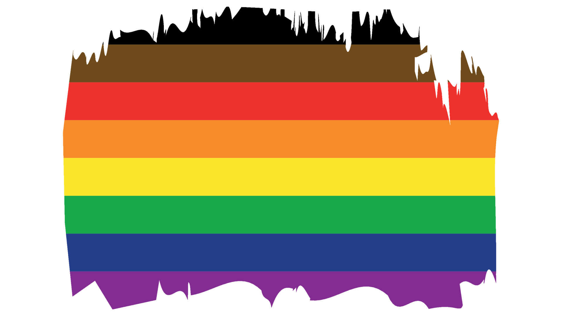 Pride_ Flag_ Torn_ Edges Wallpaper