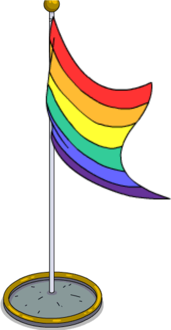 Pride Flagon Stand Illustration PNG