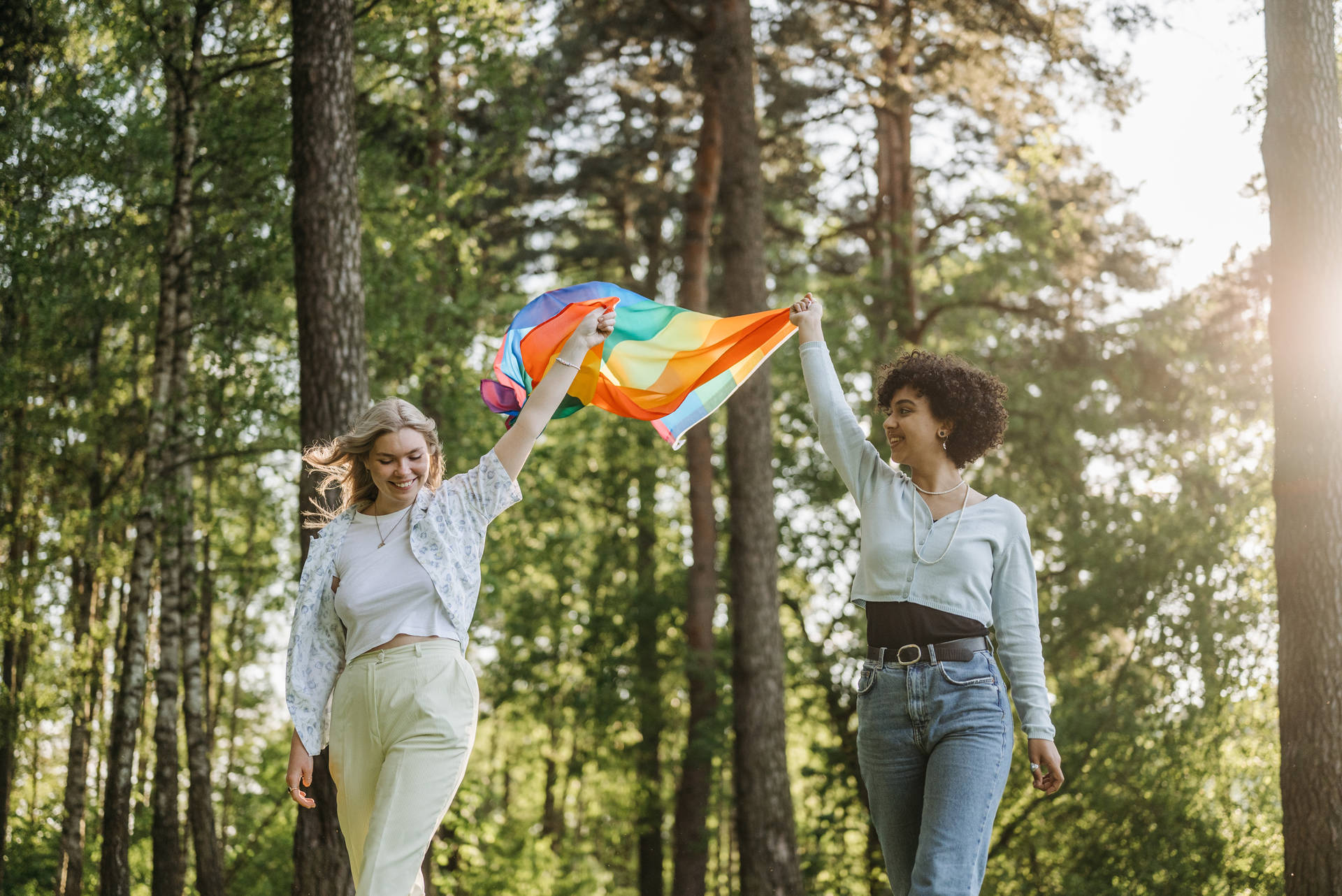 Pride In Diversity - Illustration Of Lesbian Flag Wallpaper