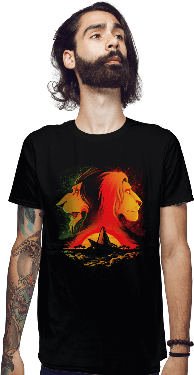 Pride Lion T Shirt Design PNG