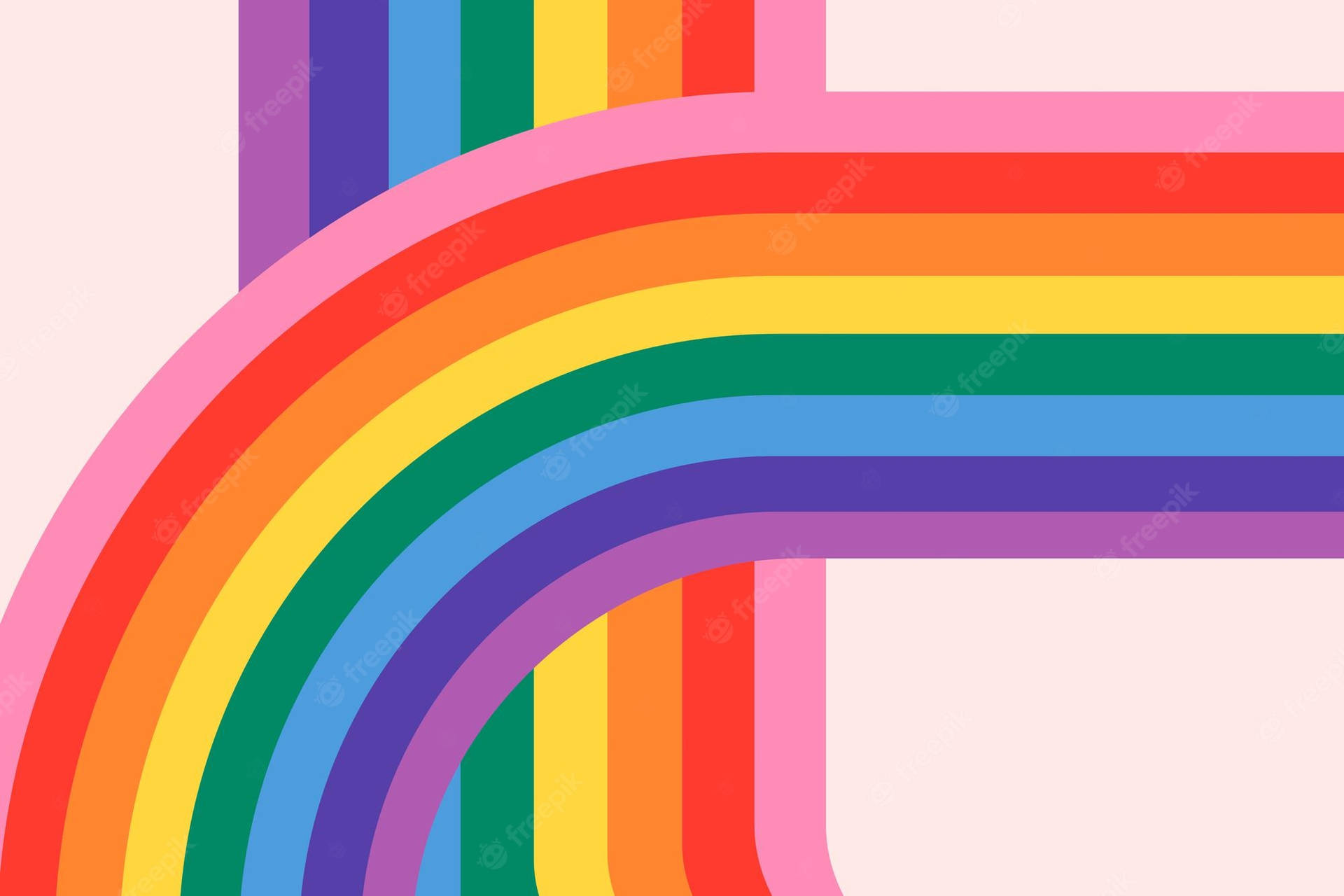 Pride Rainbow Background Wallpaper