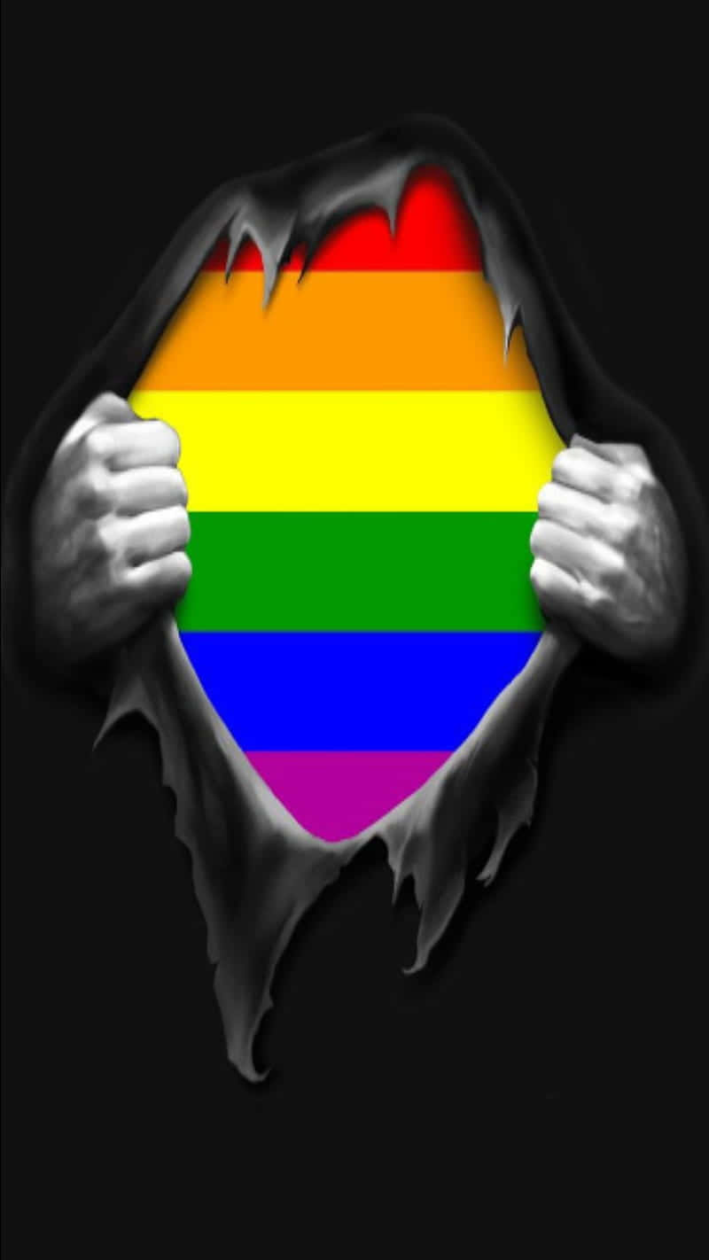 Pride Reveal Through Torn Darkness Wallpaper