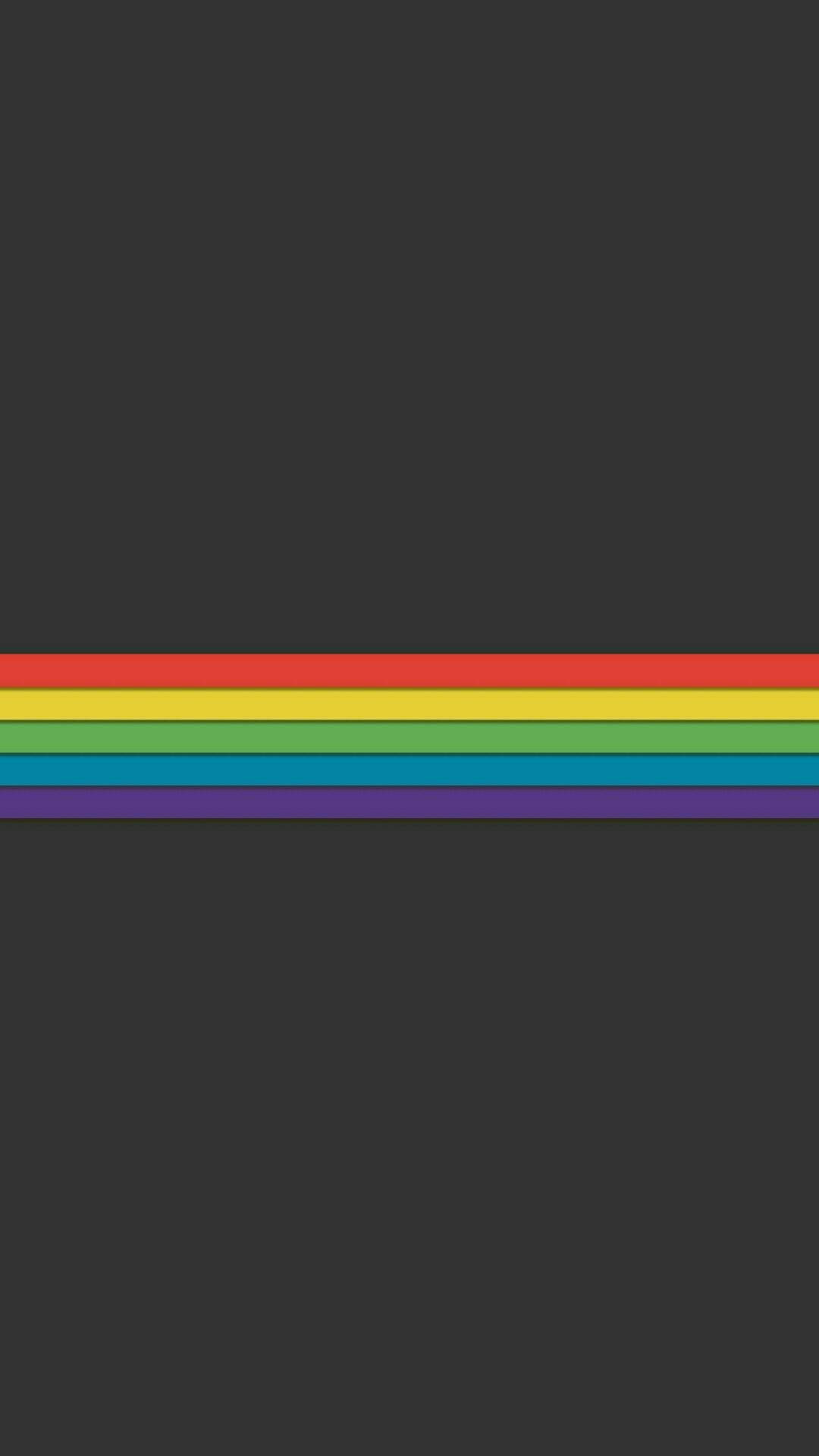 Pride Stripes In Charcoal Mobile Background