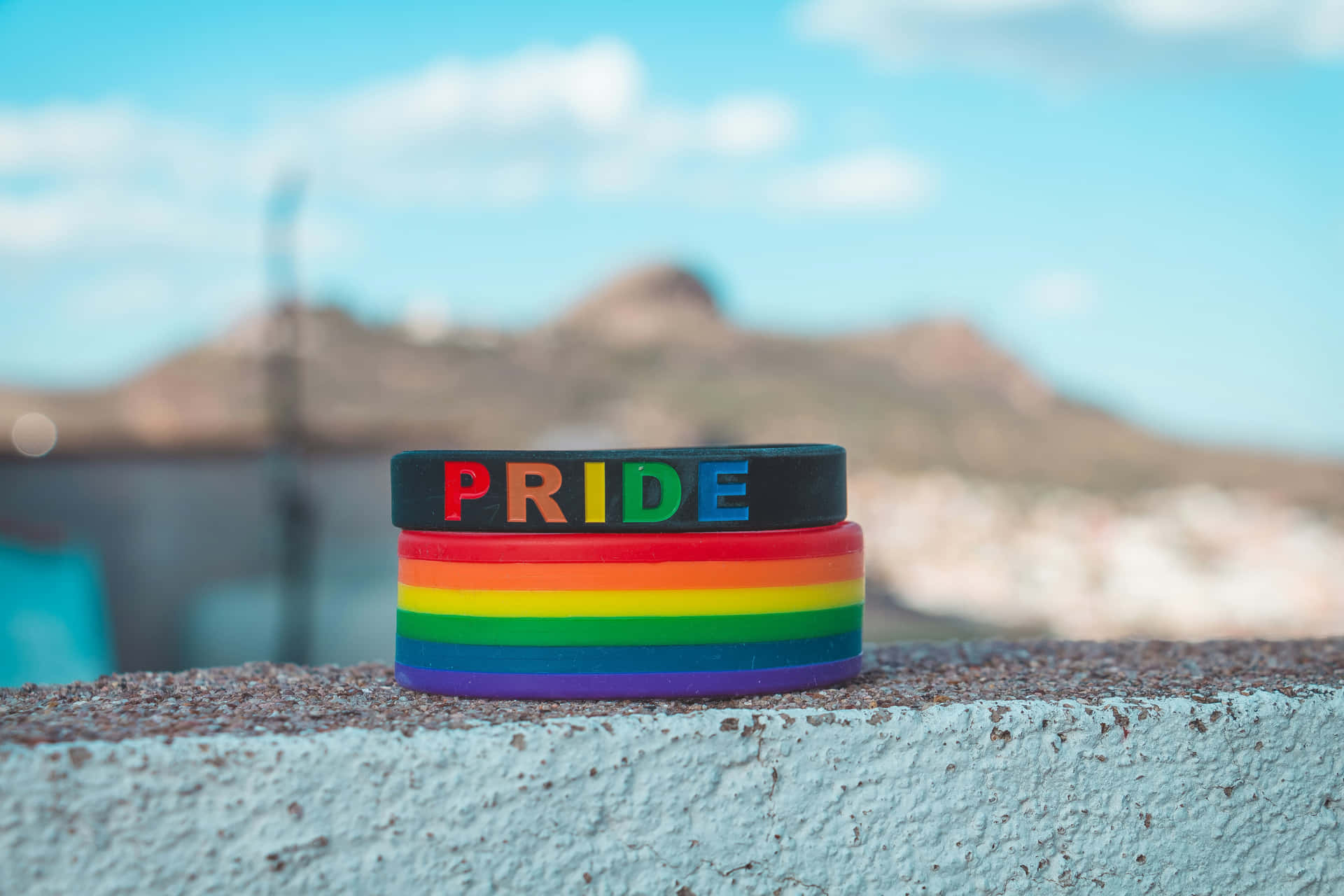 Pride Wristbands Outdoor Setting Wallpaper