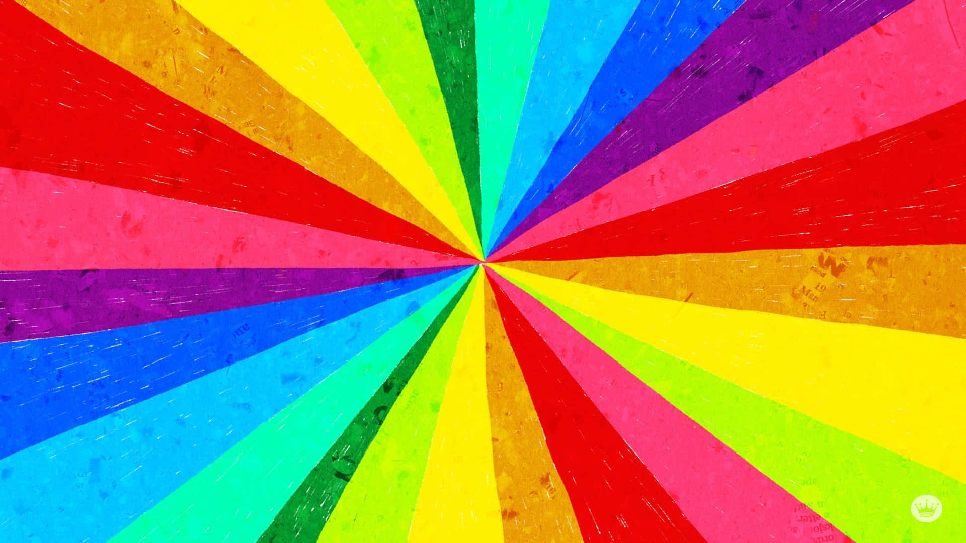 A Colorful Rainbow Burst On A Background