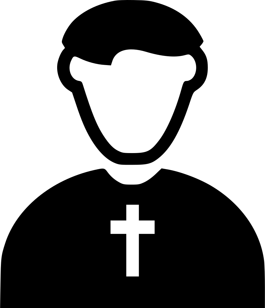 Priest Silhouette Icon PNG