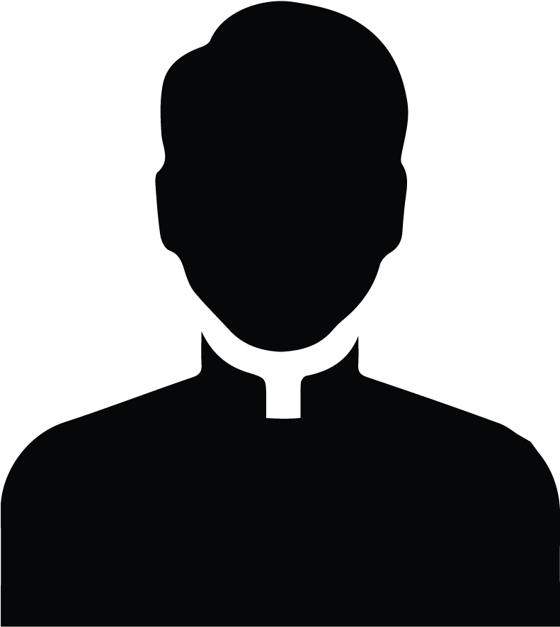 Priest Silhouette Profile PNG