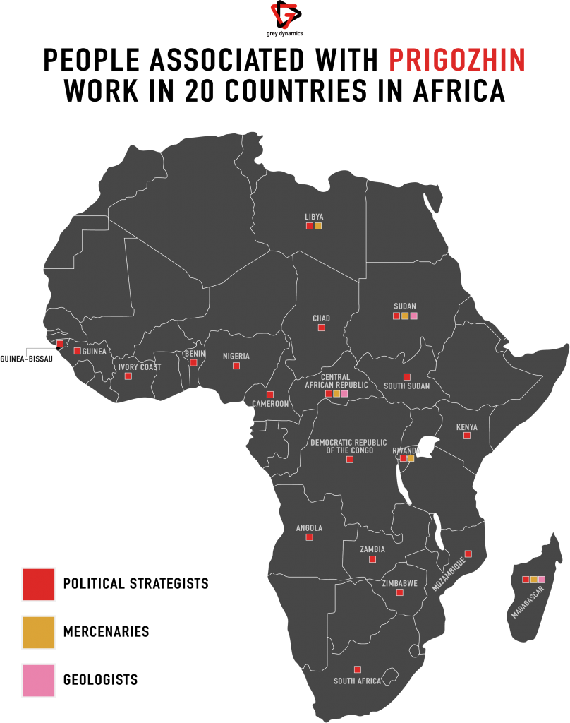 Prigozhin_ Associates_ African_ Countries_ Map PNG