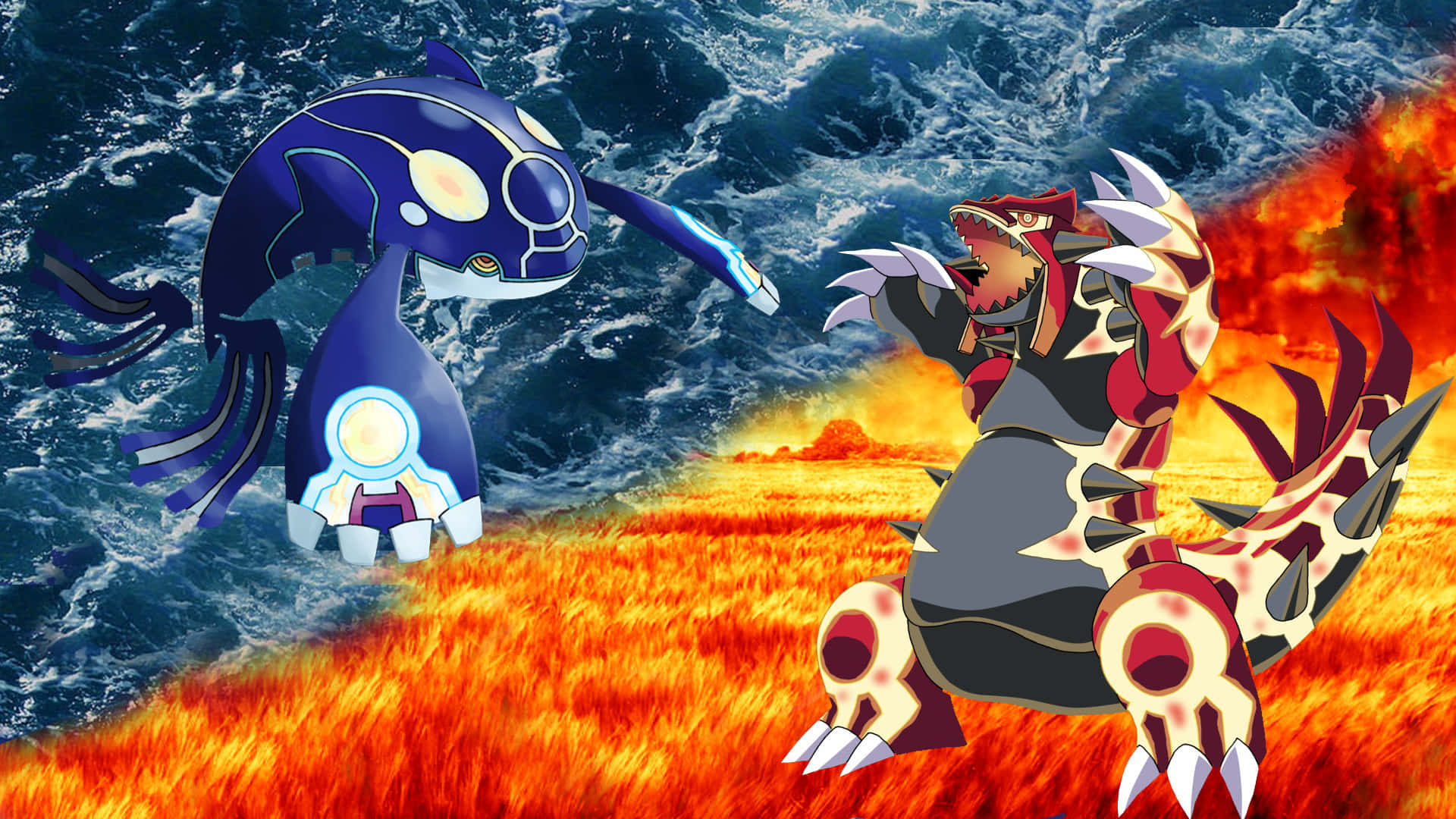 Primal Groudon And Primal Kyogre Picture