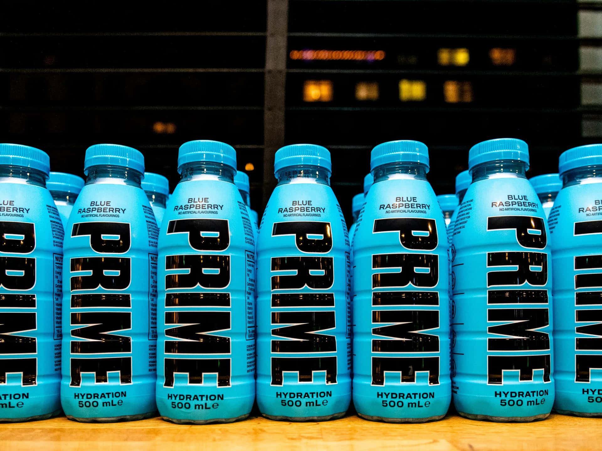Prime Blue Raspberry Hydration Drink Bottles Wallpaper