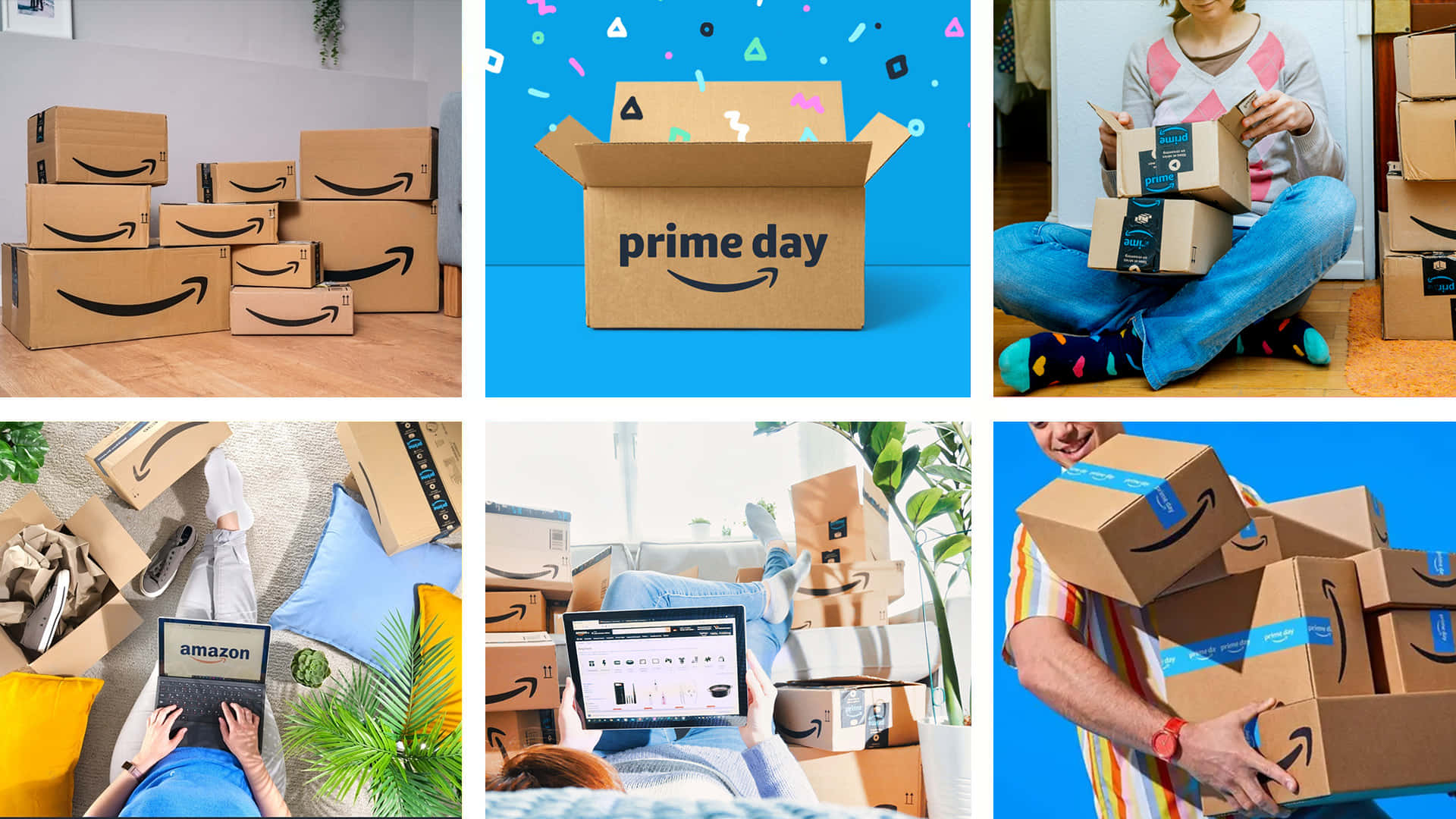 Prime Day Celebration Amazon Packages Wallpaper