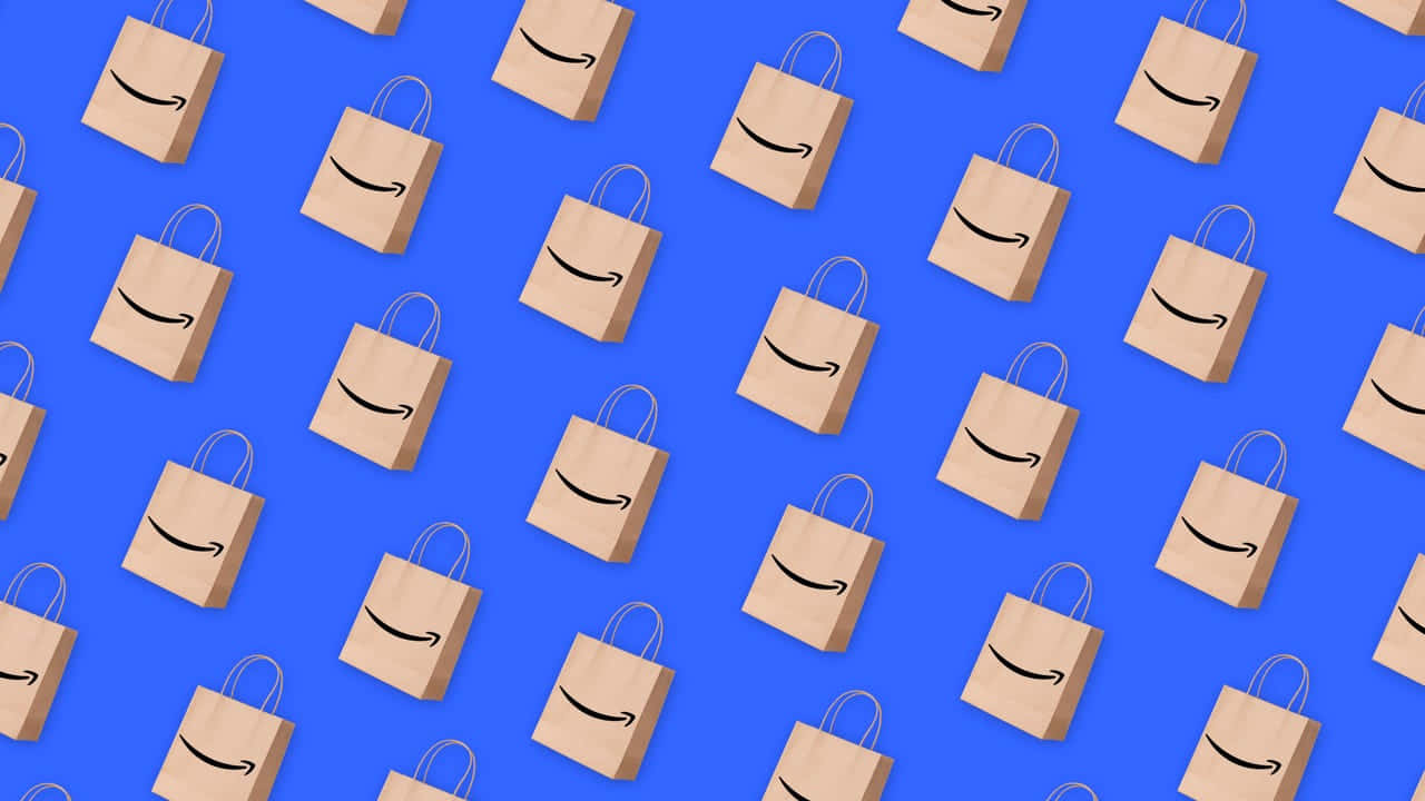 Prime Day Shopping Bags Pattern Wallpaper