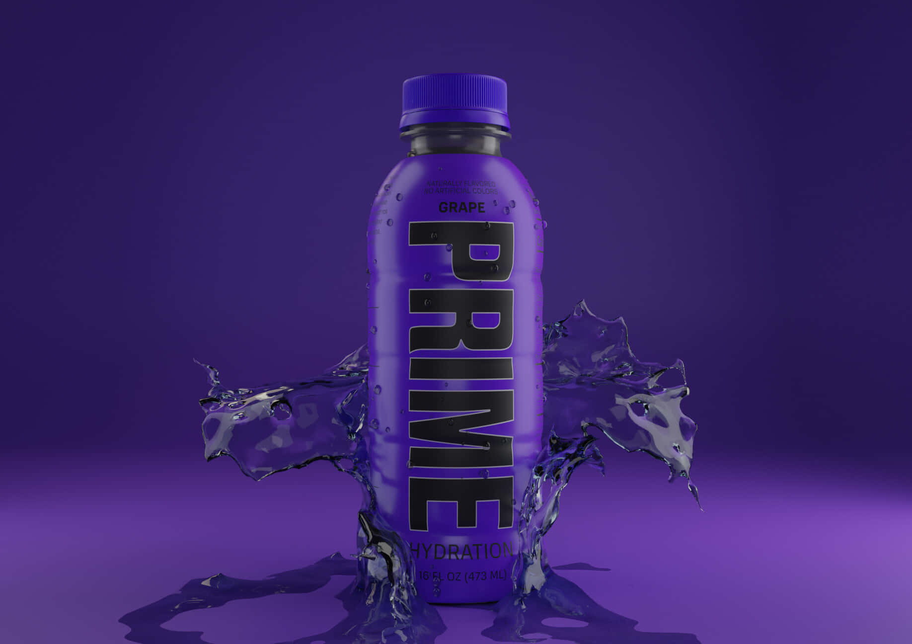 Prime Hydration Grape Splash Wallpaper