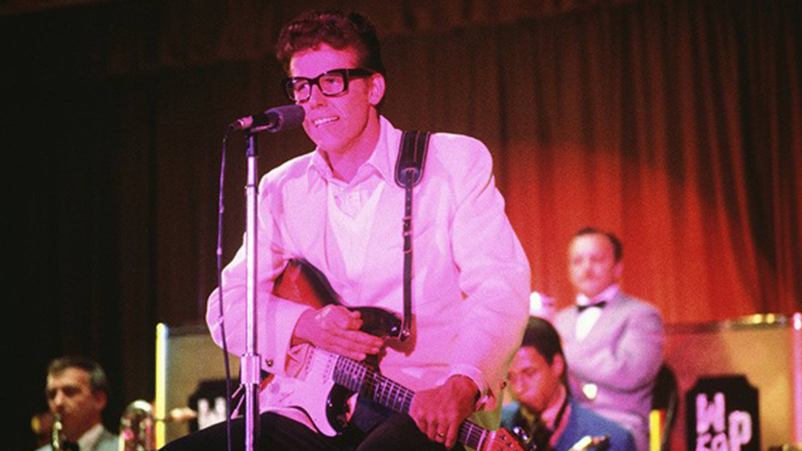 Primamusikern Buddy Holly Och Syrsorna Wallpaper