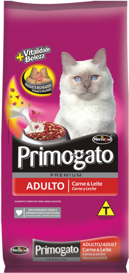 Primogato Adult Cat Food Meatand Milk PNG