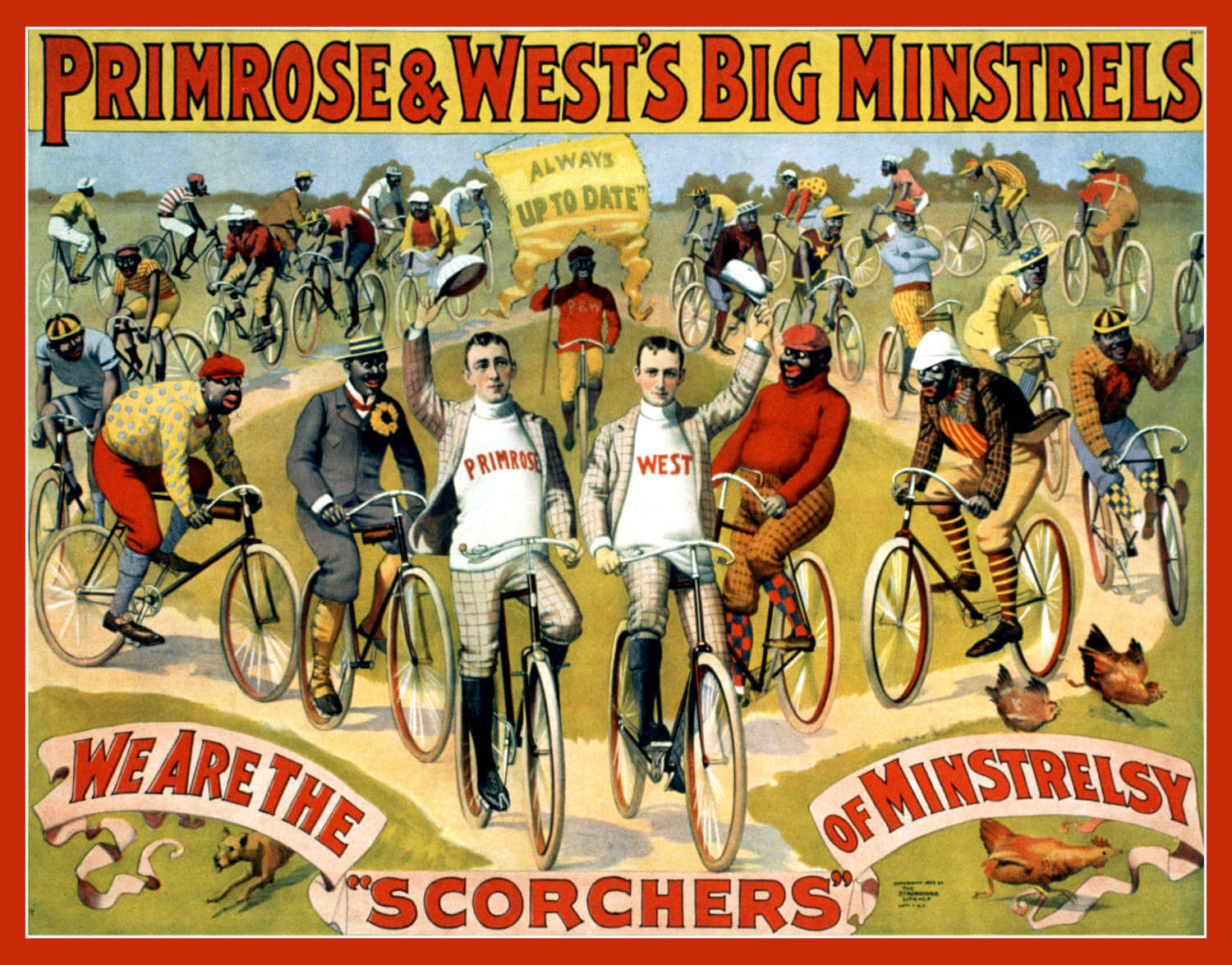 Primroseand Wests Big Minstrels Vintage Poster Wallpaper