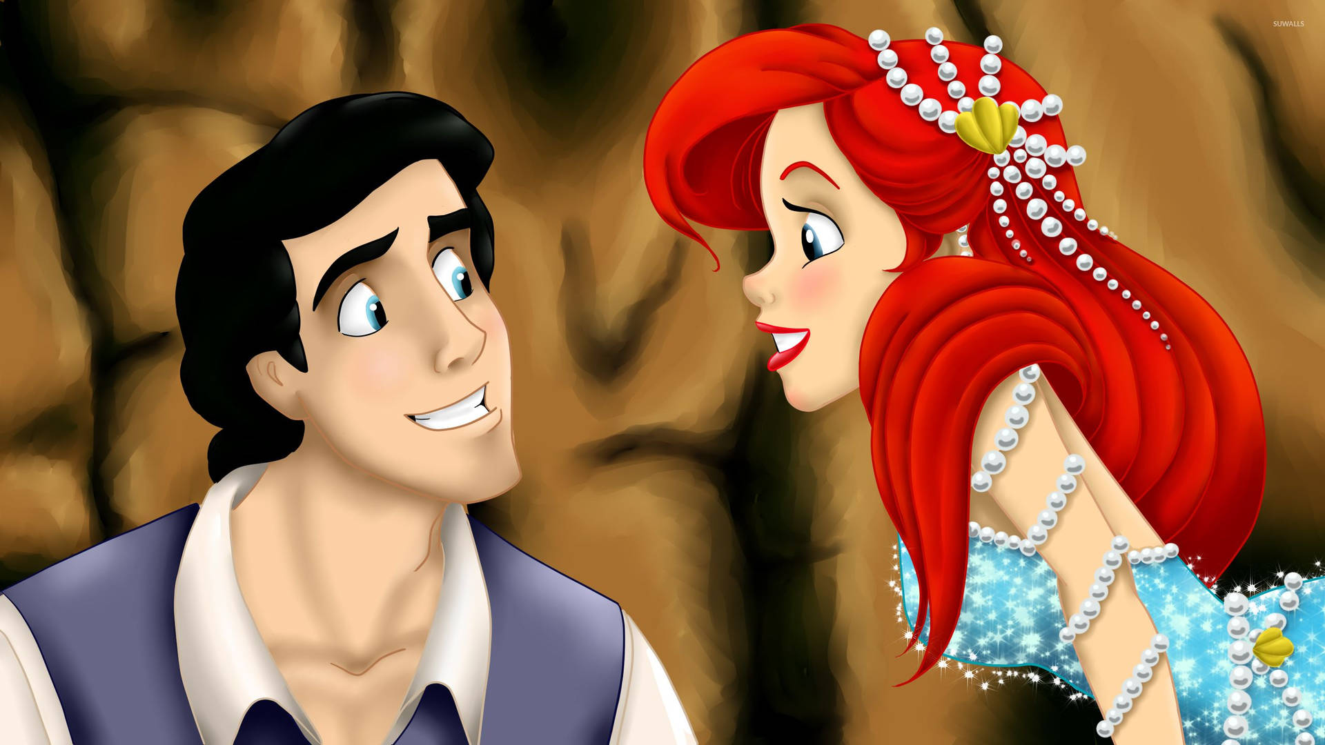 Prince Eric And Ariel The Little Mermaid Wallpaper