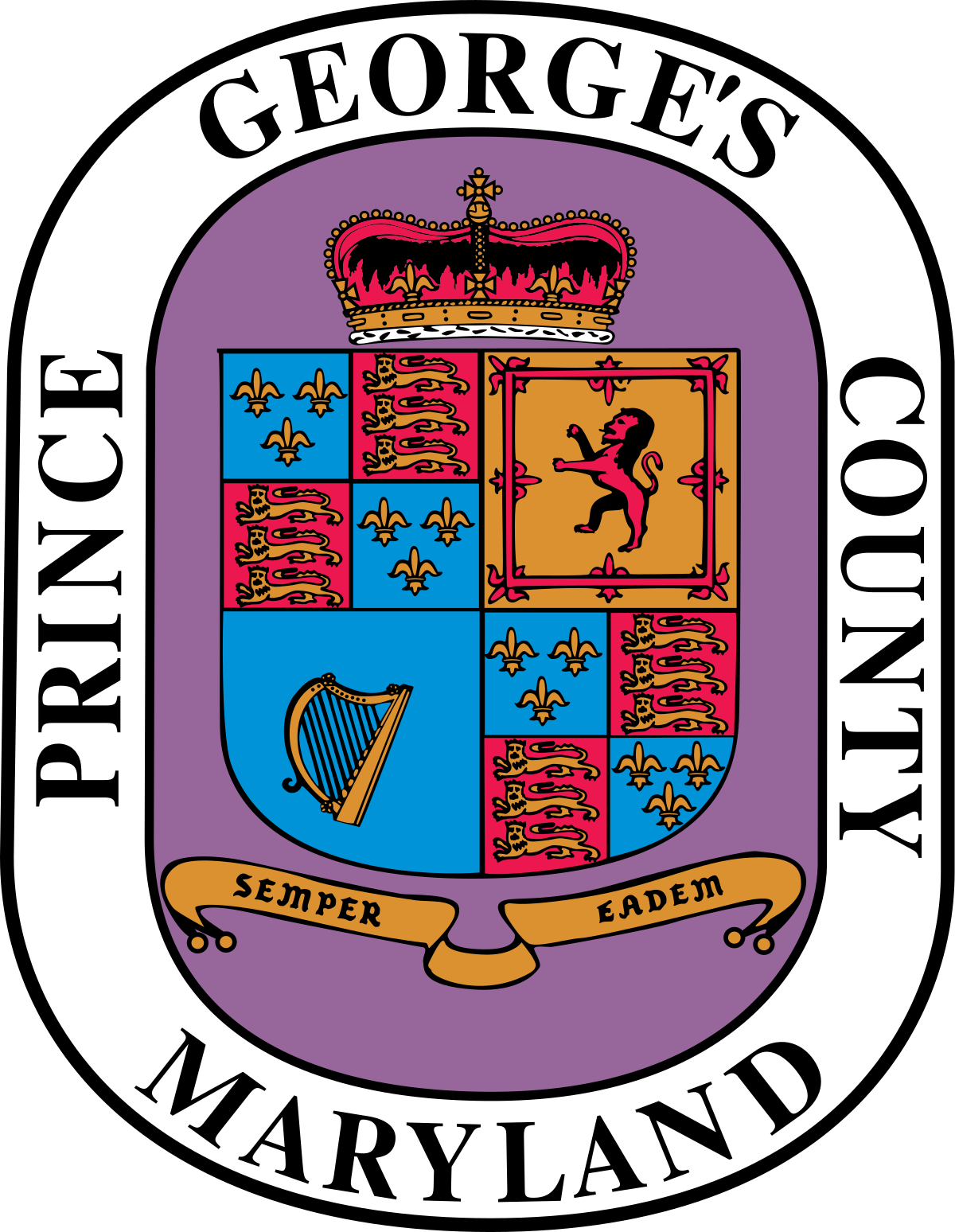 Prince Georges County Maryland Seal PNG