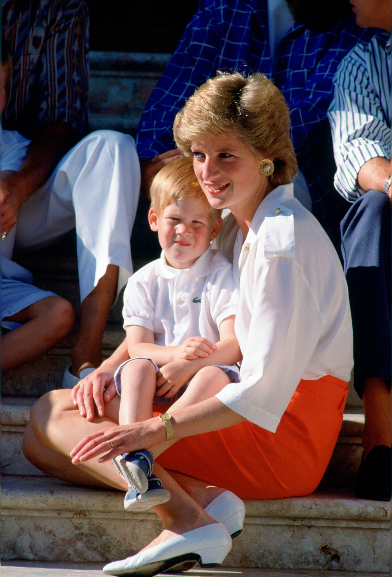 Prince Harry And Mother Princess Diana Wallpaper
