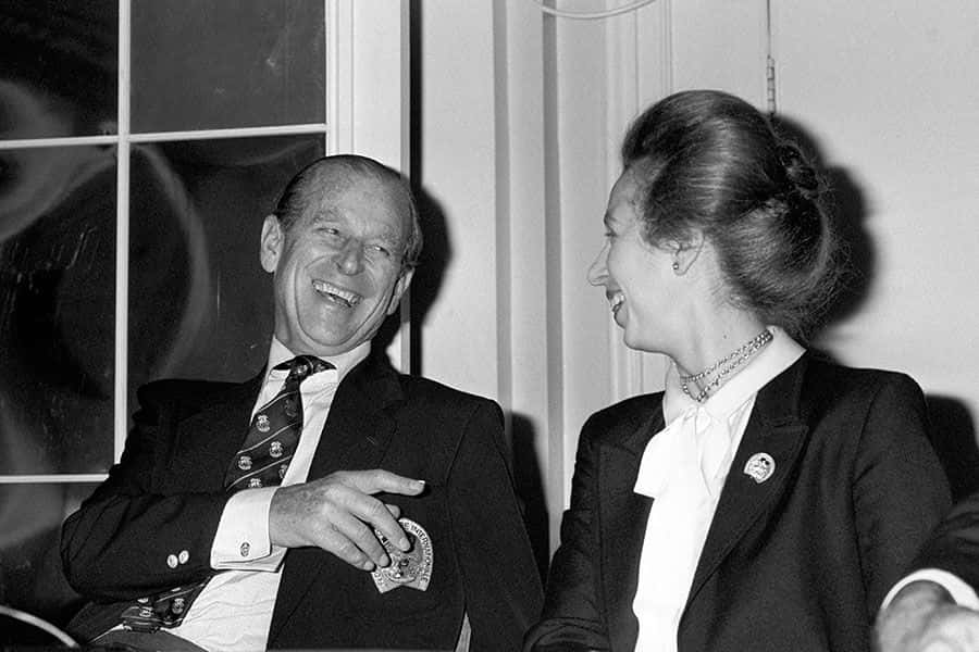 Prince Phillip Laughing Event Picture