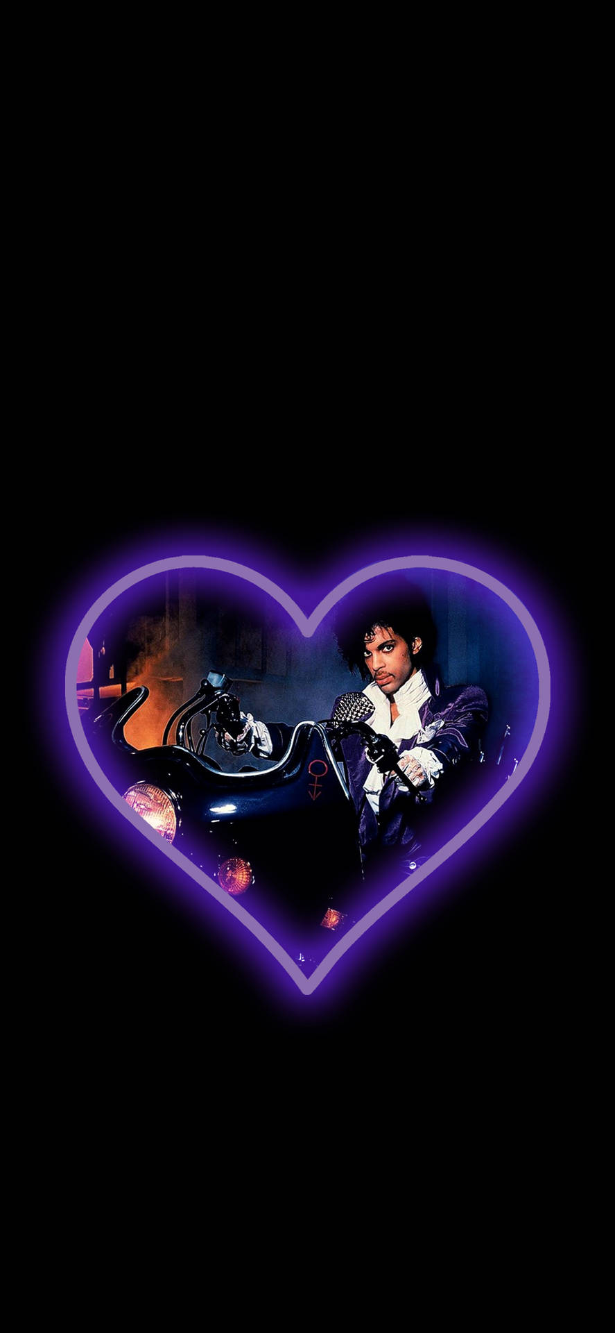 Prince Purple Heart Art Wallpaper