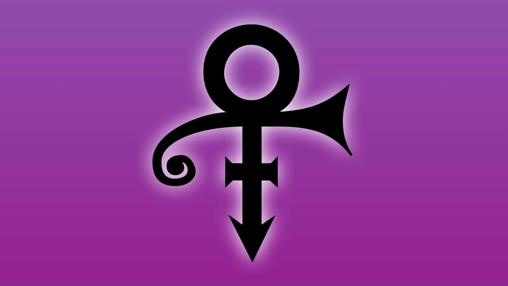 Prince Symbol Black Cross Wallpaper