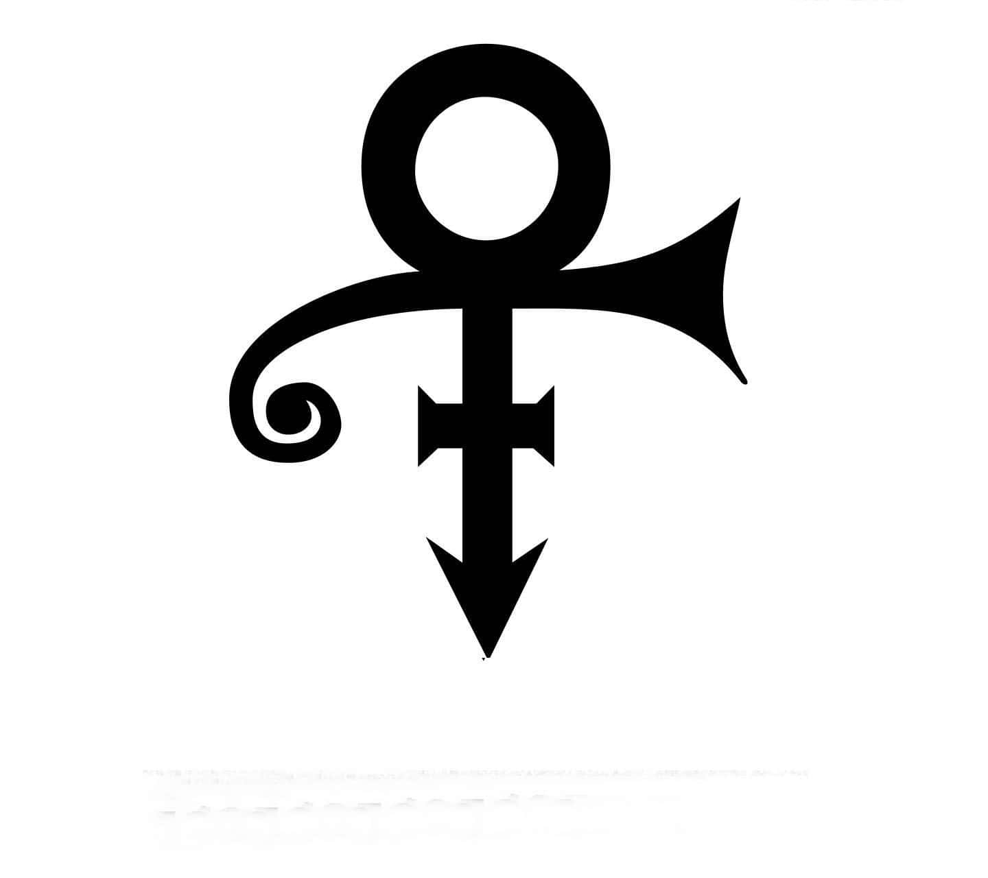 Prince Symbol Minimalist Black-and-white Wallpaper