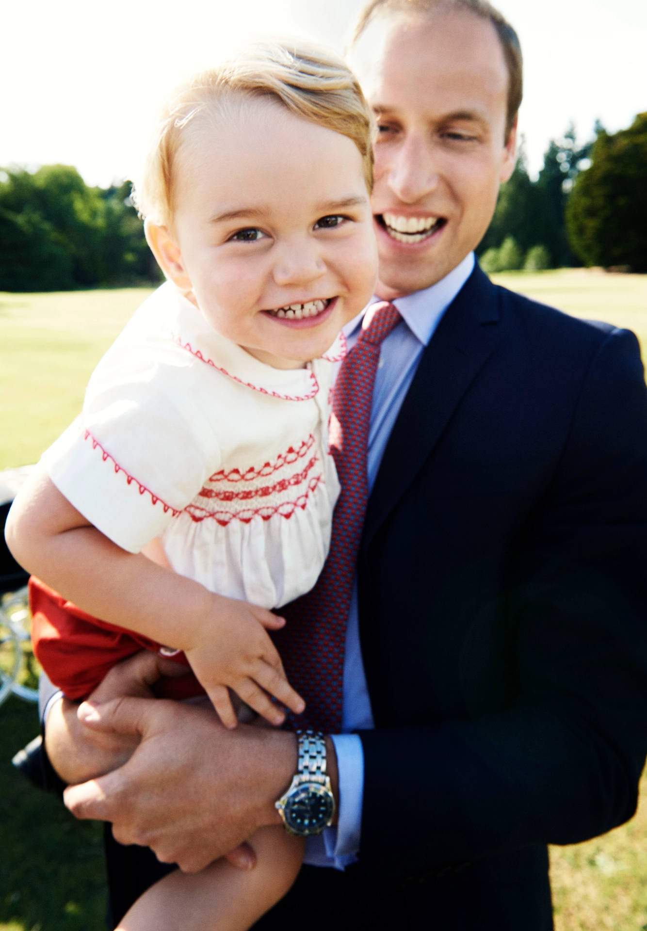 Prince William Carrying Prince George Wallpaper