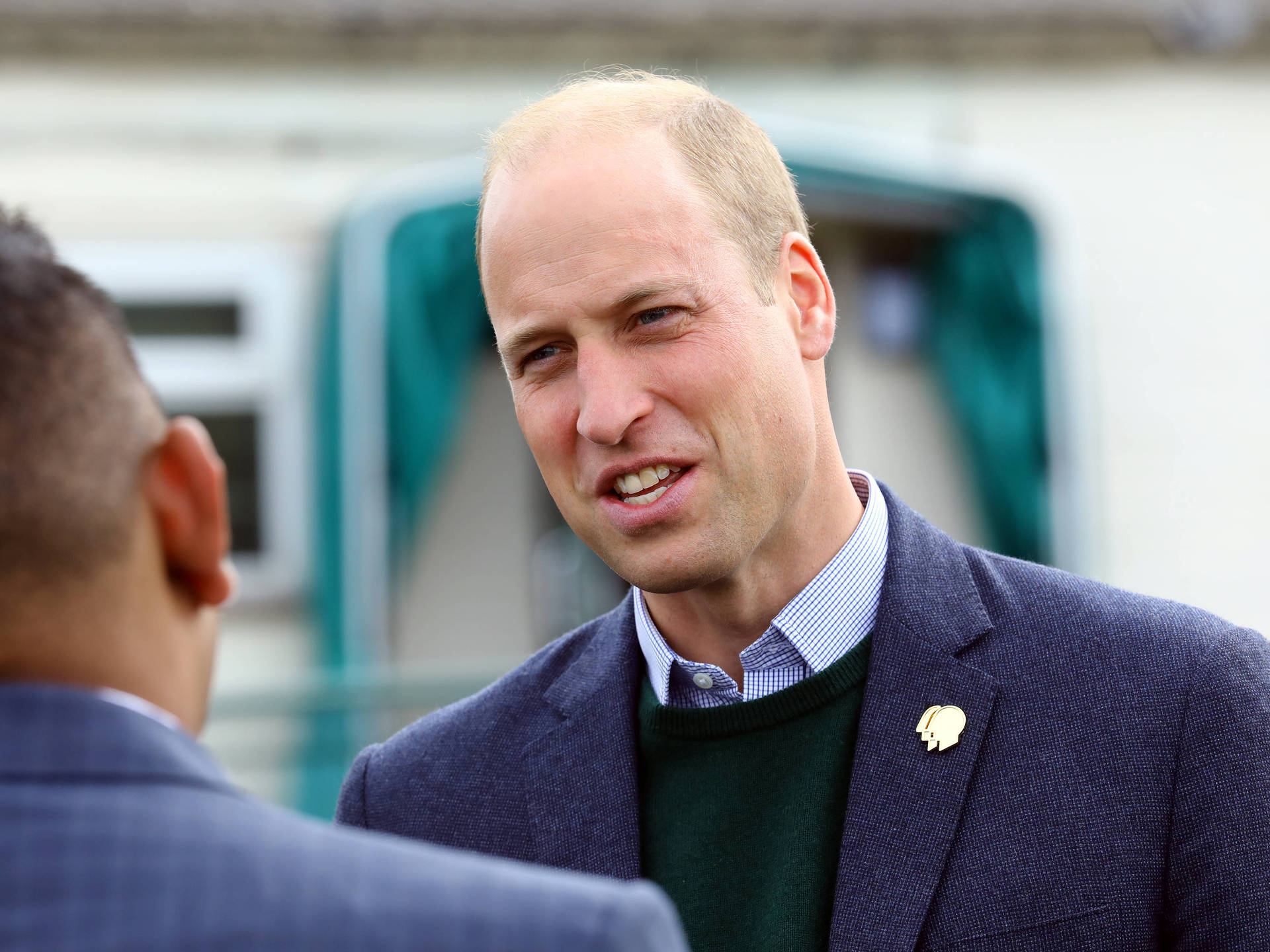 Prince William Conversing With Someone Wallpaper