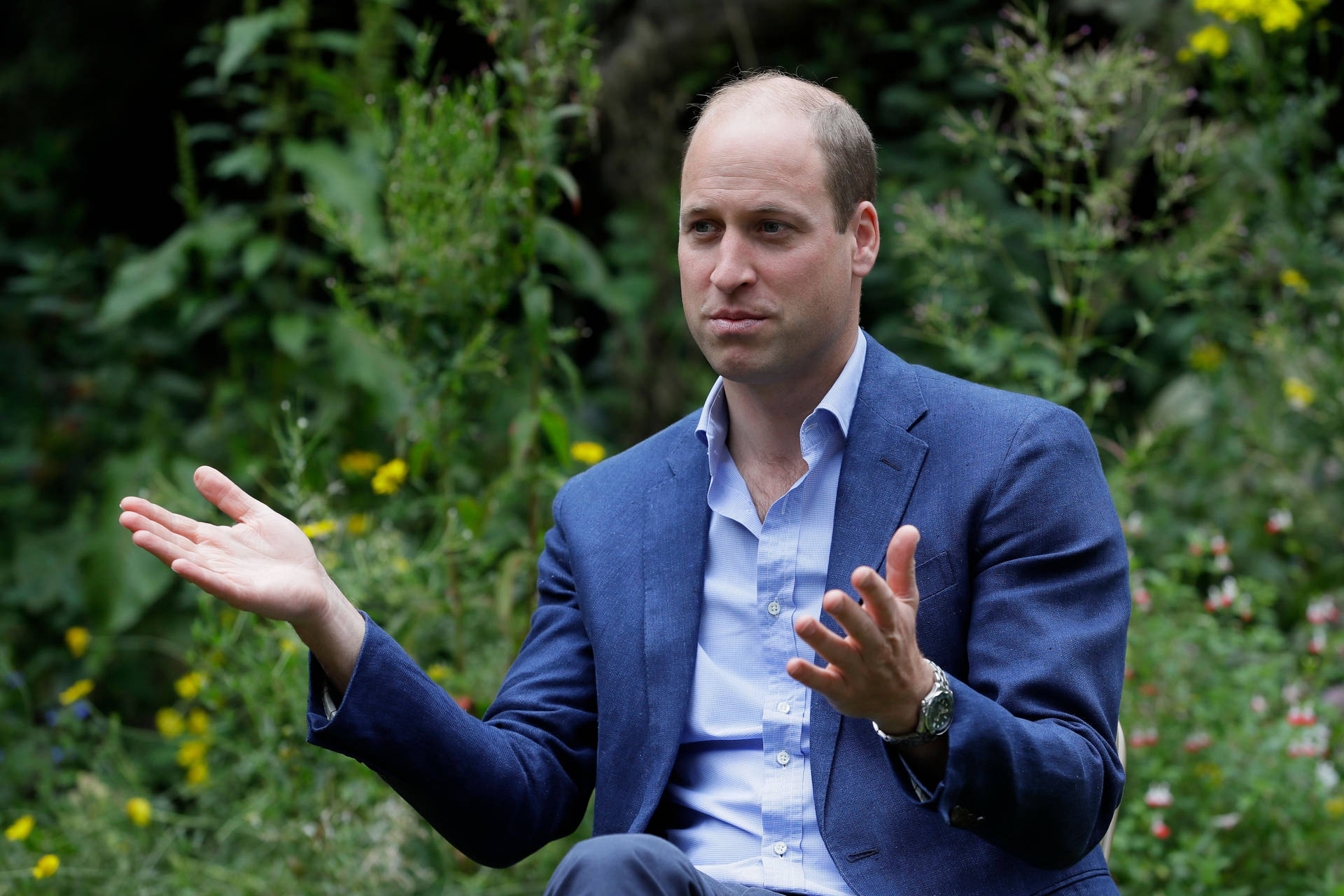 Prince William Gesturing With Hands Wallpaper
