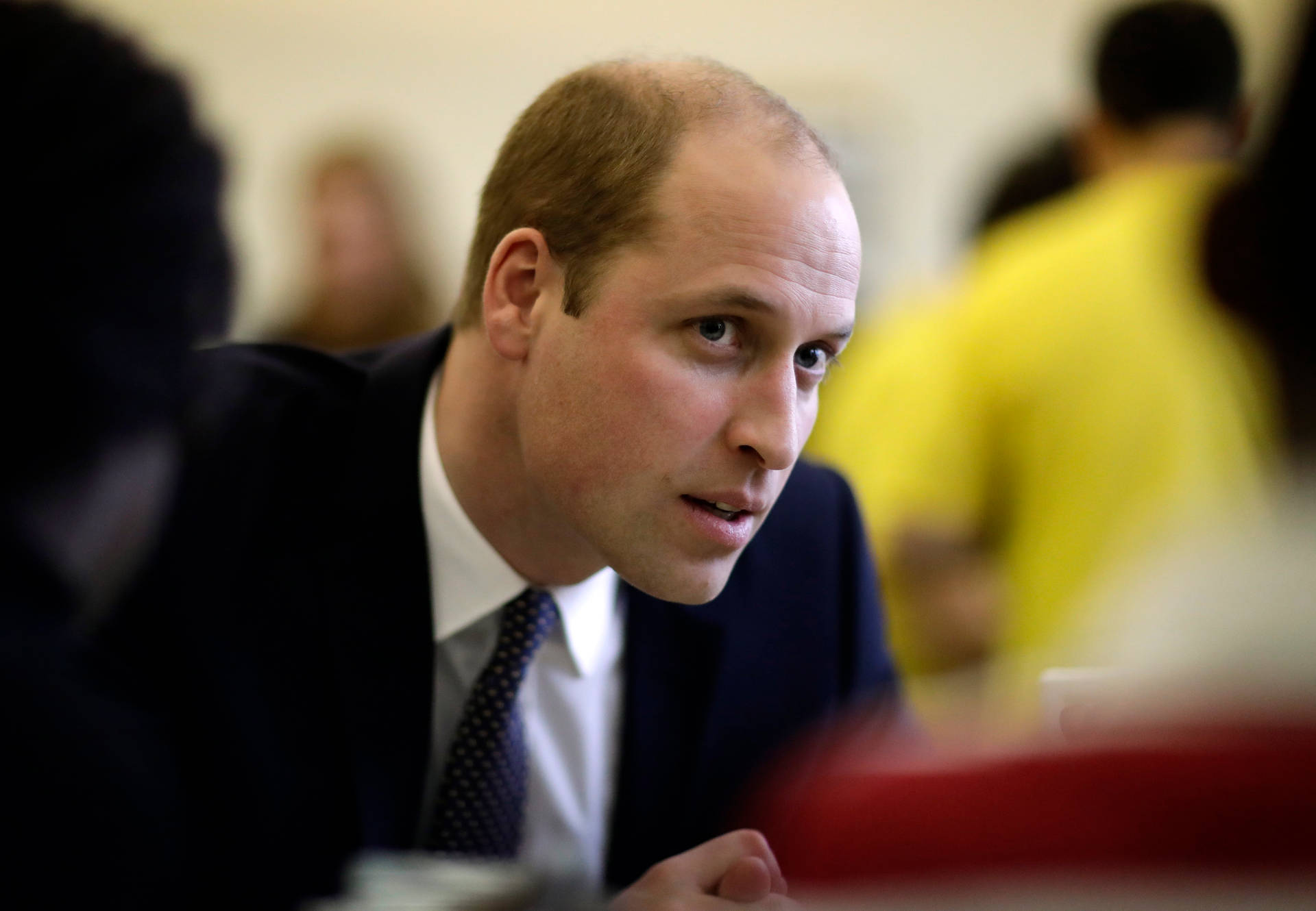 Prince William Listening Attentively Wallpaper