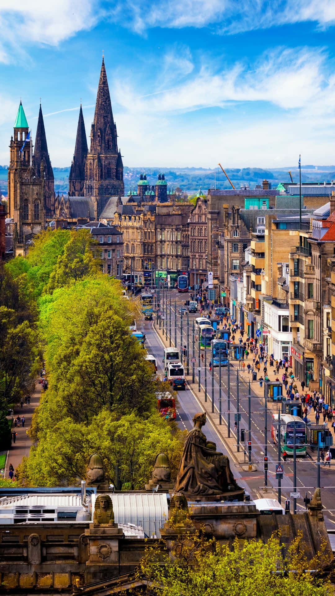 Princes Street Edinburgh Scotland Wallpaper