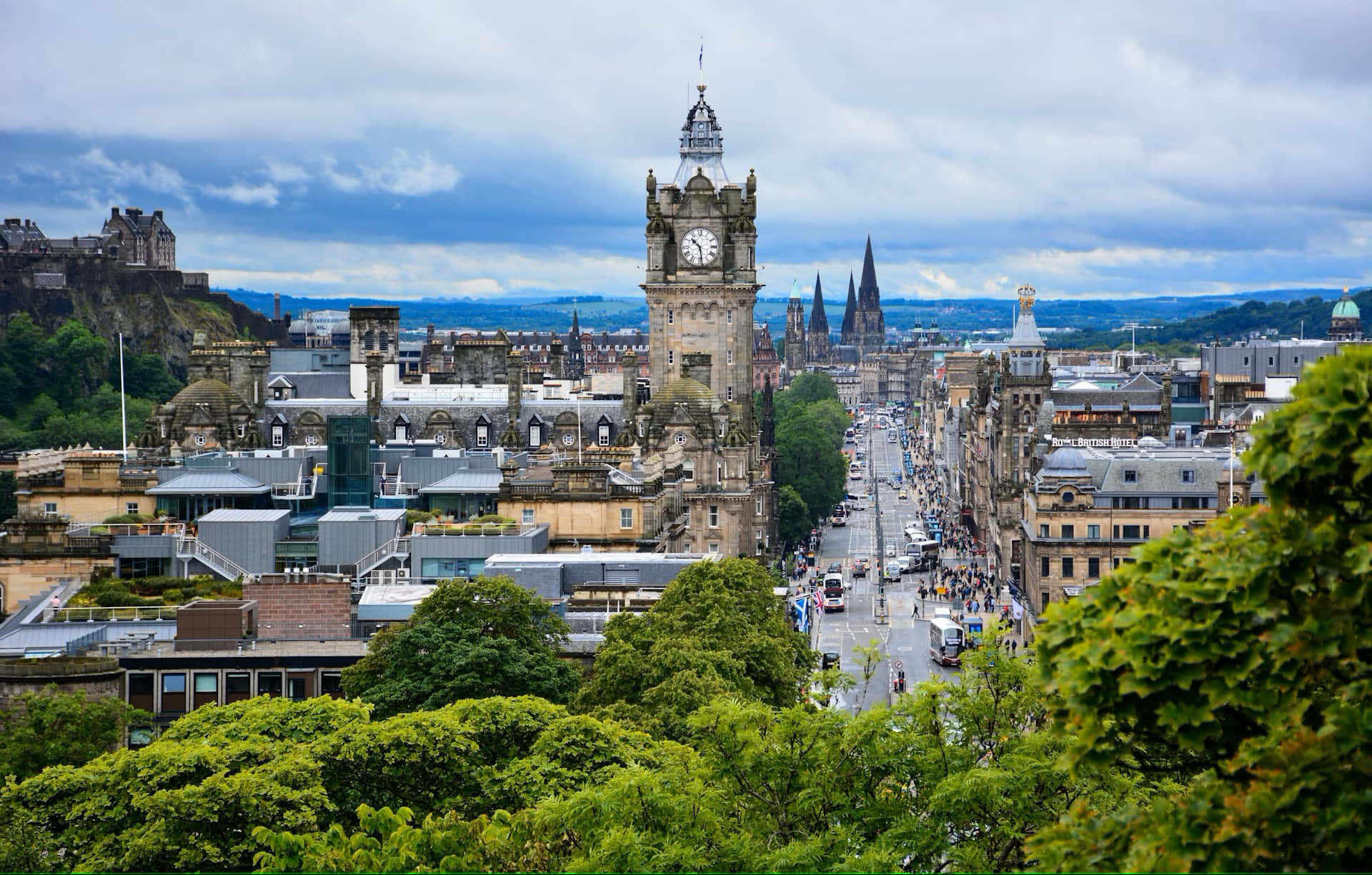 Princes Street Edinburgh Scotland Wallpaper